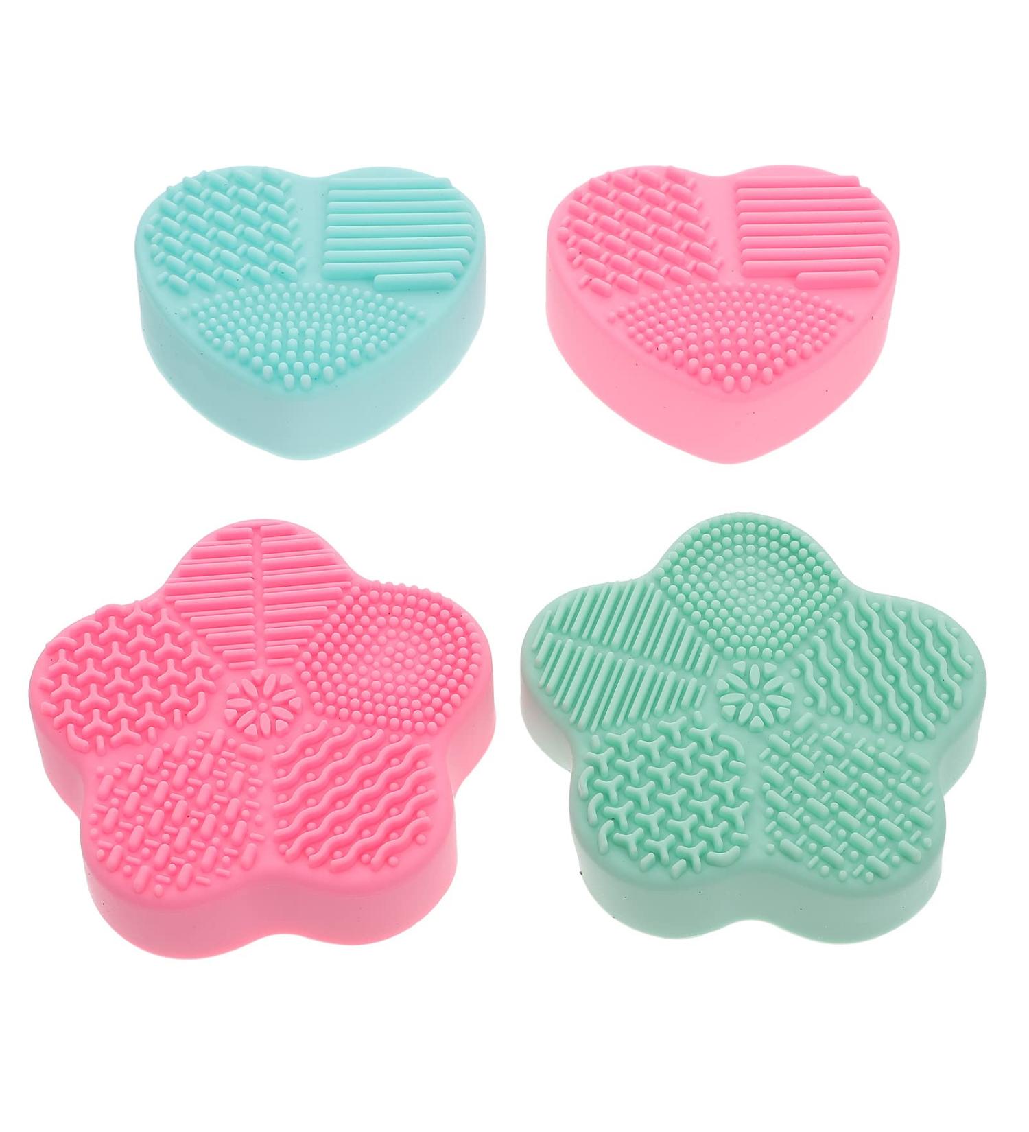 Minkissy 4-Piece Silicone Makeup Brush Cleaning Pad Set - Efficient Brush Cleaner & Applicator for Flawless Makeup - Buy Online on GoSupps.com