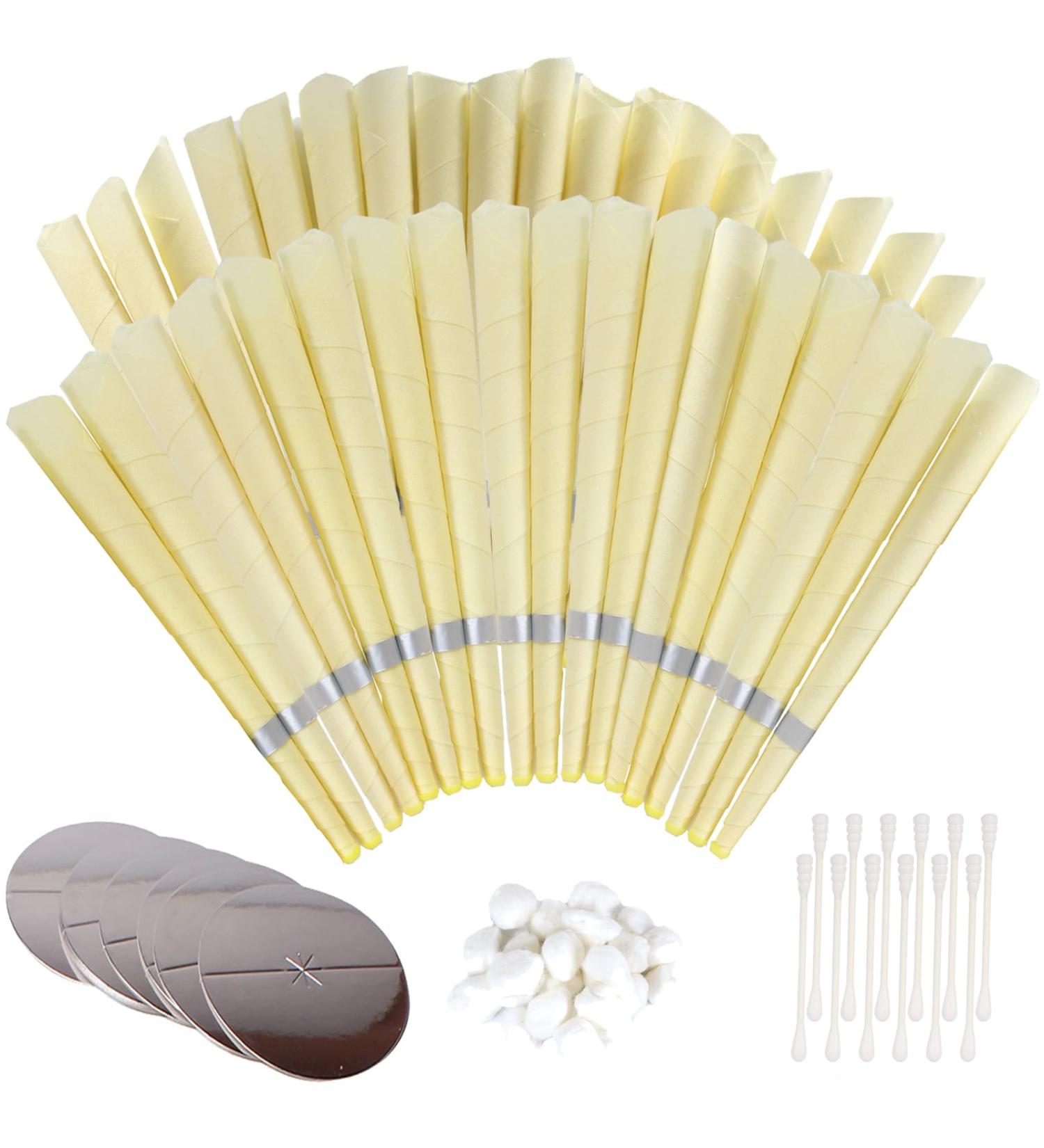 Buy Oyach 36-Pack Ear Candles | Non-Toxic Beeswax Ear Candles for Ear Cleaning & Relaxation | Fragrance-Free & Safe for Women & Men - Buy Online on GoSupps.com
