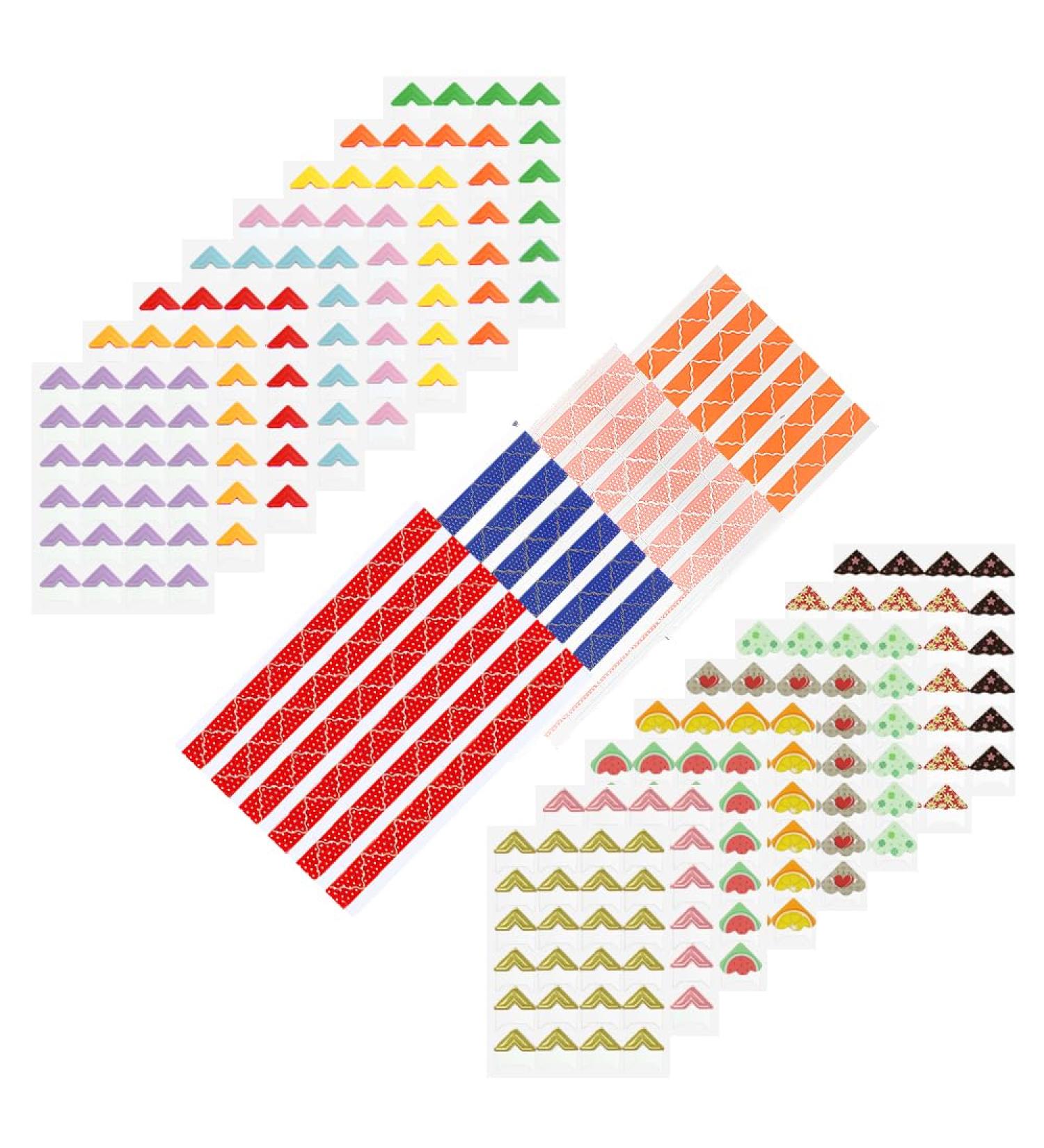 VEINARDYL 20 Colors Photo Corners Stickers - 696 Count Self Adhesive Mounting Stickers for Scrapbooking - Buy Online on GoSupps.com