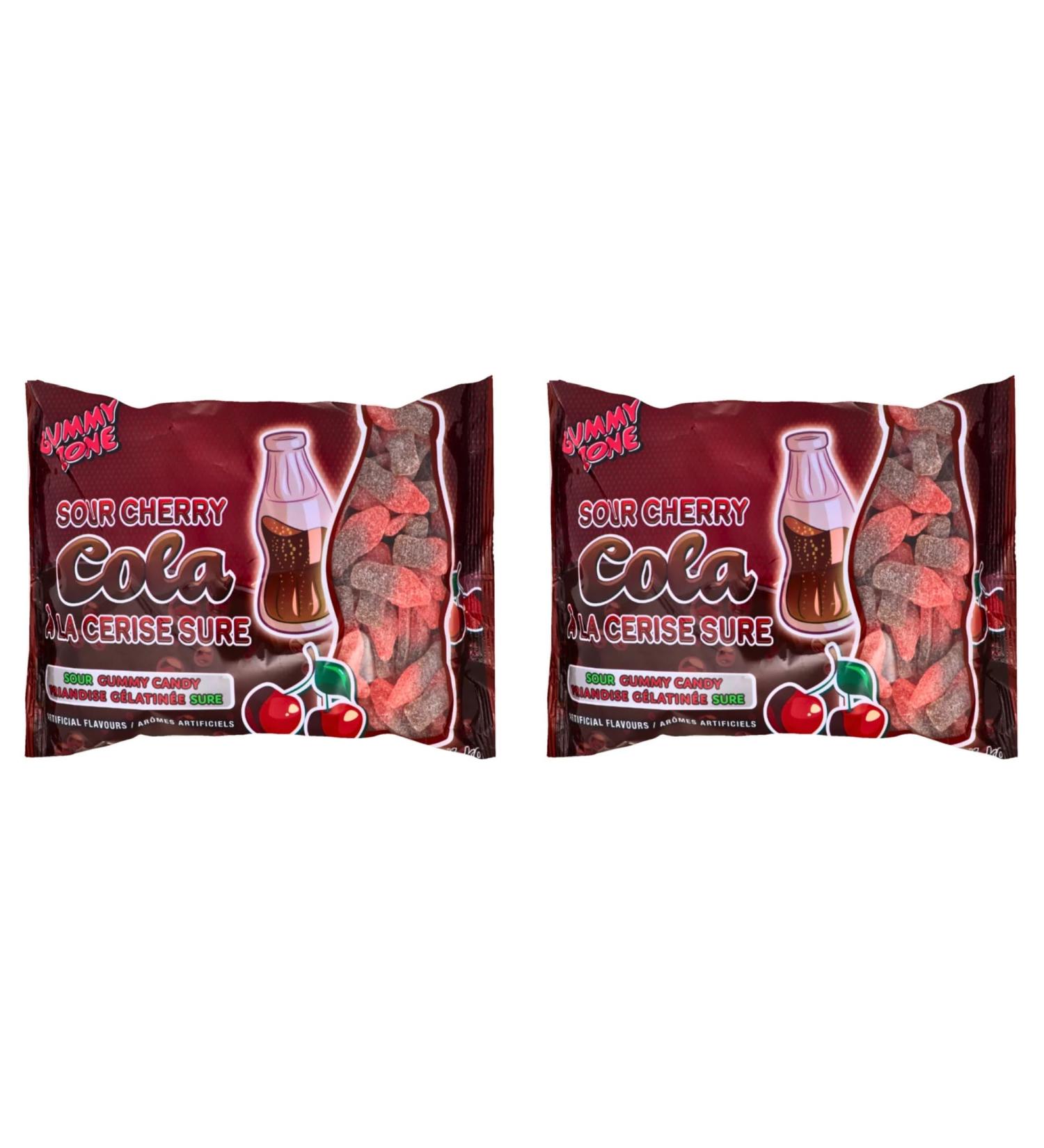 Candy Bulk: Gummy Zone Sour Cherry Cola - Sour Gummy Candy - Bulk Candy - Gummies - Candies - Bonbon - Value Pack of 2