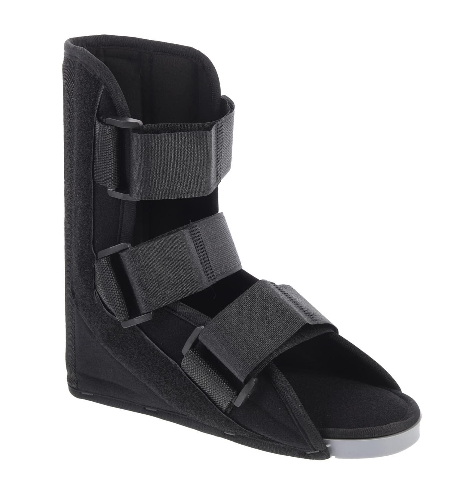 FOMIYES Adjustable Ankle Walker Brace | Fracture Boot & Foot Stabilizer - Black - Buy Online on GoSupps.com