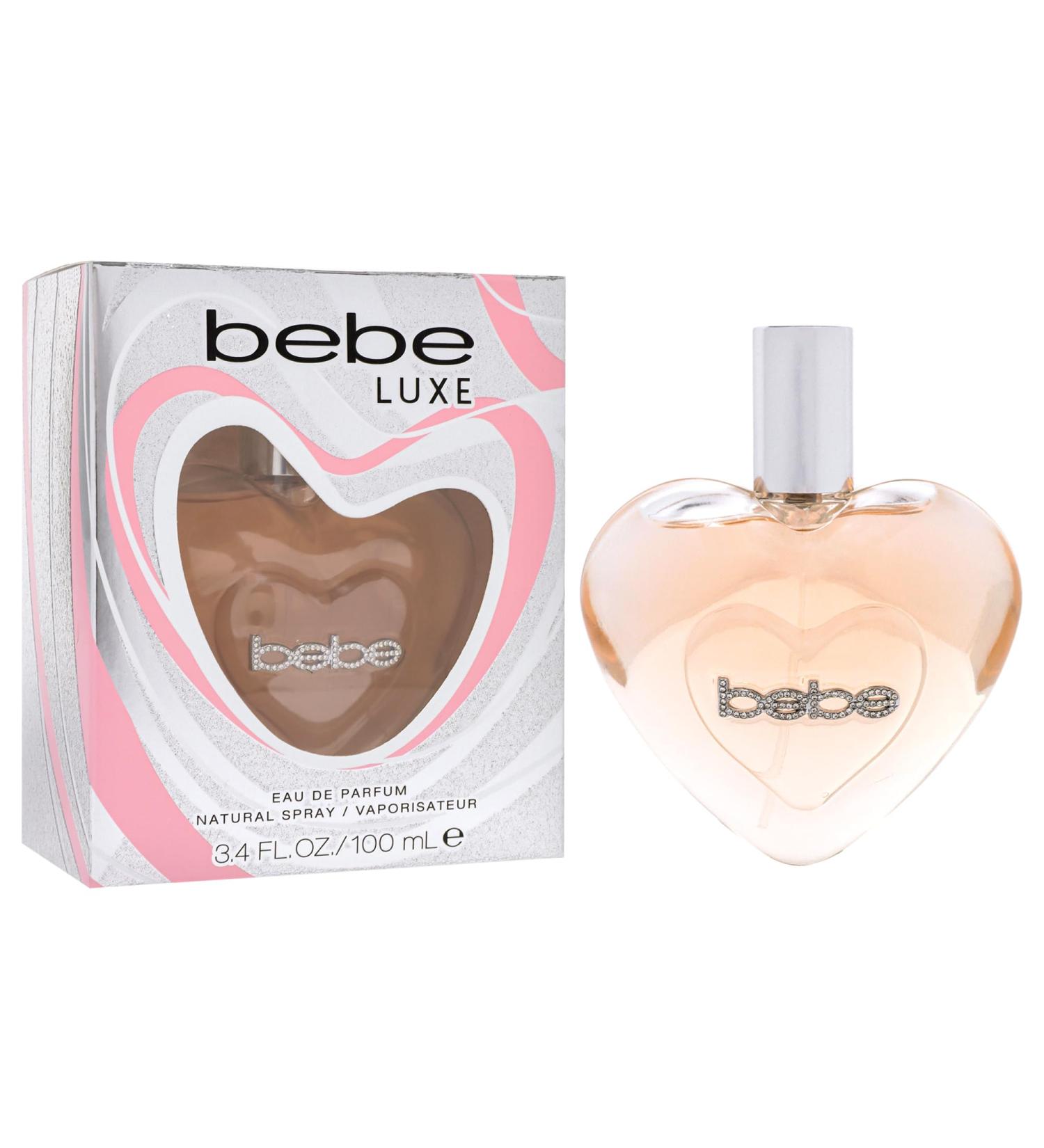 Bebe Luxe Eau de Parfum Spray for Woman - Long Lasting Floral Womens Fragrances - Notes of Mango Rose Jasmine Peony Vanilla Perfume for Women - 3.4 oz - Buy Online on GoSupps.com