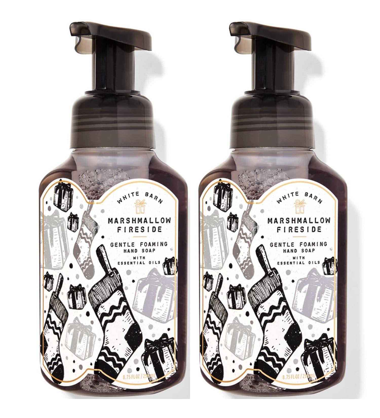 Bath and Body Works White Barn Marshmallow Fireside Foaming Hand Soap (2 Pack) - Buy Online on GoSupps.com