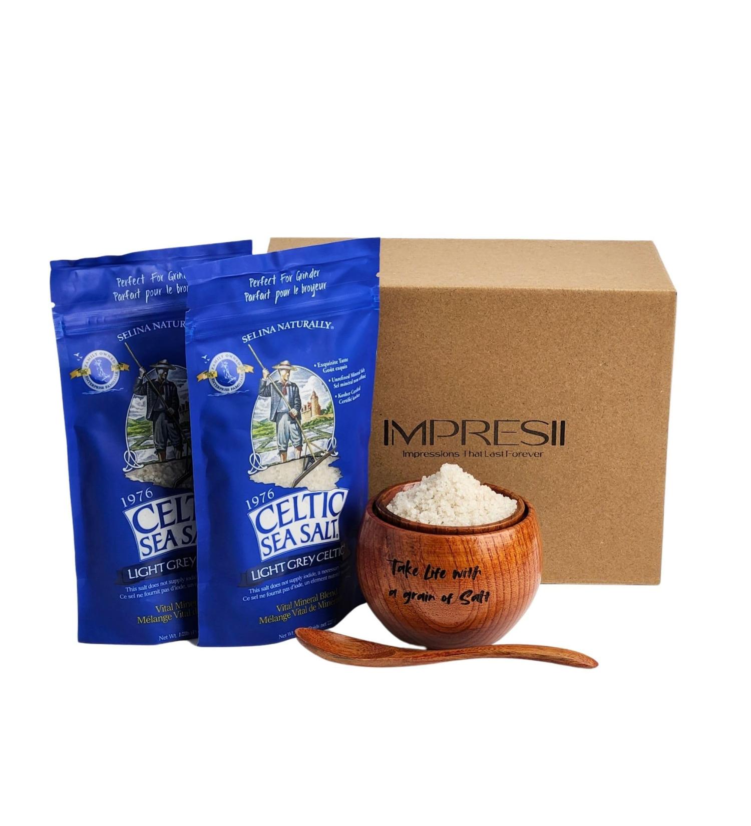 Celtic Salt Cellar bundle with Celtic sea Salt Organic 2PK of 1/2lb Coarse Salt Seasoning Salt Curing Salt for meat Kosher Salt for Pickles Real Salt including Calcium magnesium potassium supplement - Buy Online on GoSupps.com