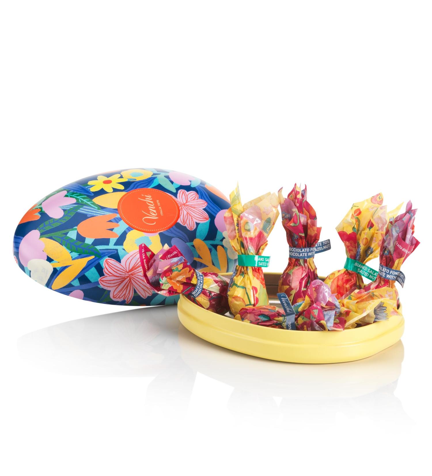 Venchi - Bo te en M tal en Forme d' uf 7 Petits ufs Assortis 77 Gr avec "Noisettes du Pi mont" Sans Gluten Collection Printemps Venchi Teresa Rego Id e Cadeau - Buy Online on GoSupps.com