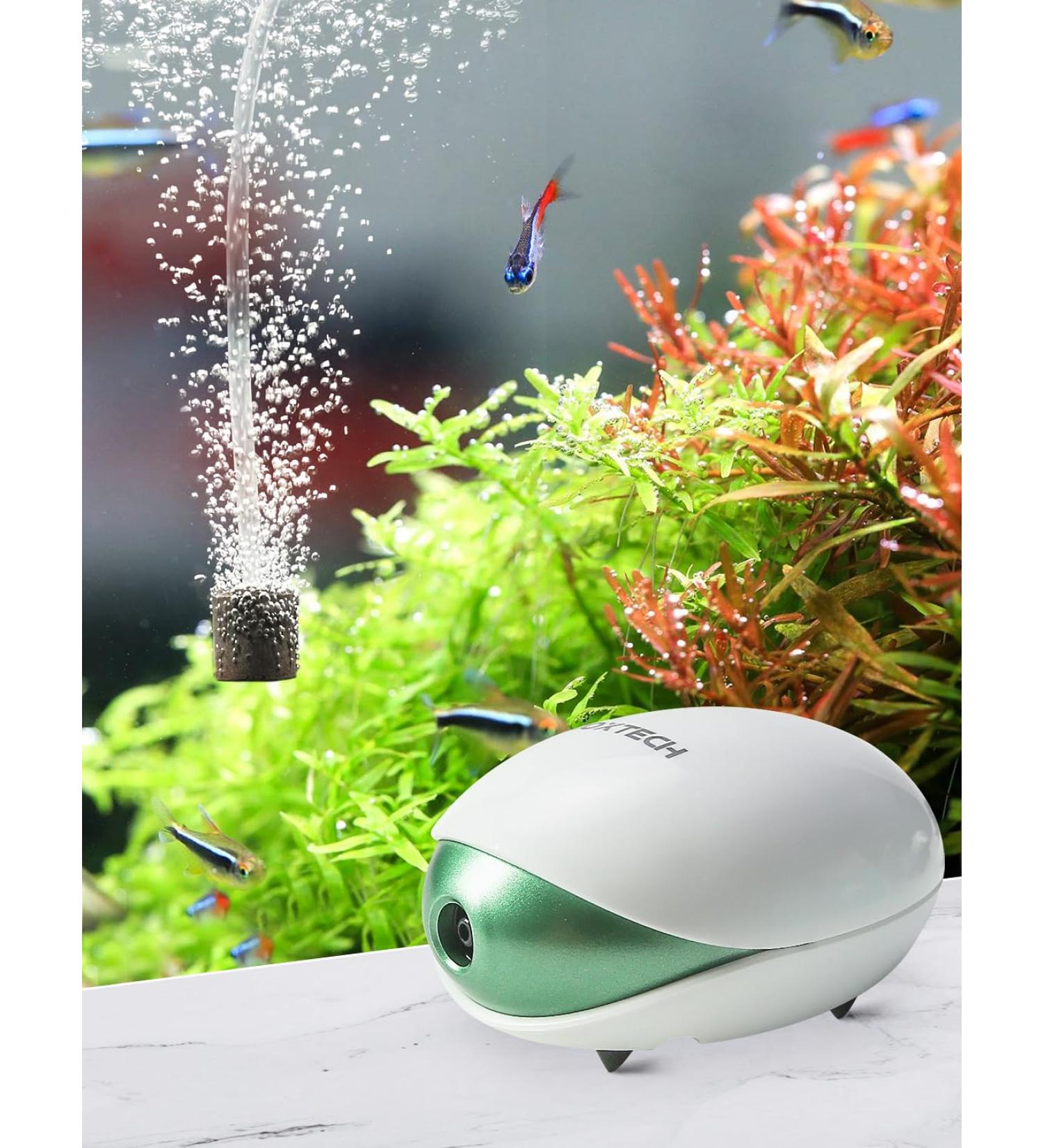 Buy Boxtech Aquarium Air Pump Kit - Bladder Stone Check Valve & Control Valve for 1-150L Aquariums - 1.7W Oxygen Pump - Buy Online on GoSupps.com