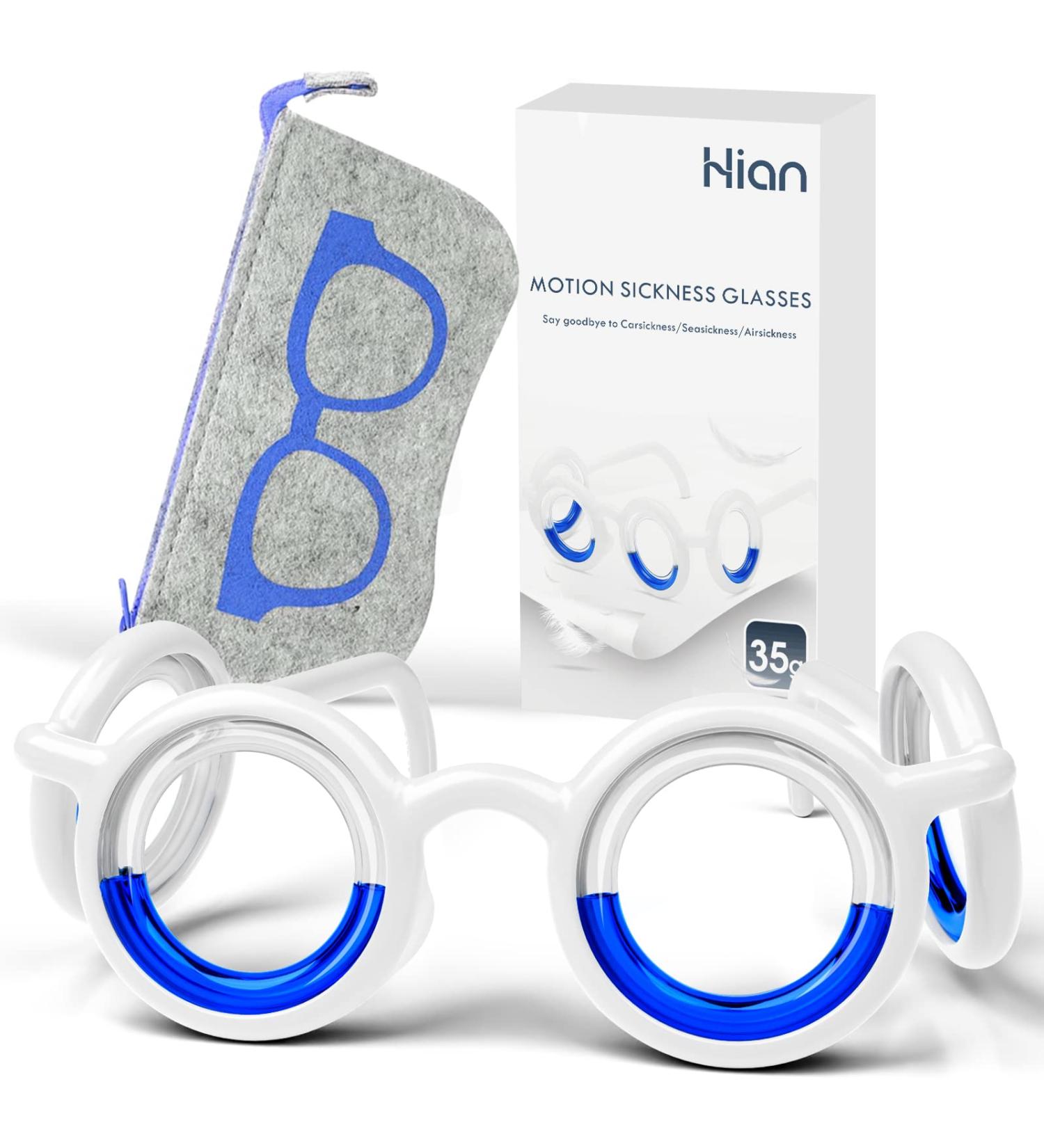 Ultra-Light Anti-Motion Sickness Smart Glasses for Adults & Kids - Nausea Relief for Travel, Gaming & Sports - Blue - Buy Online on GoSupps.com