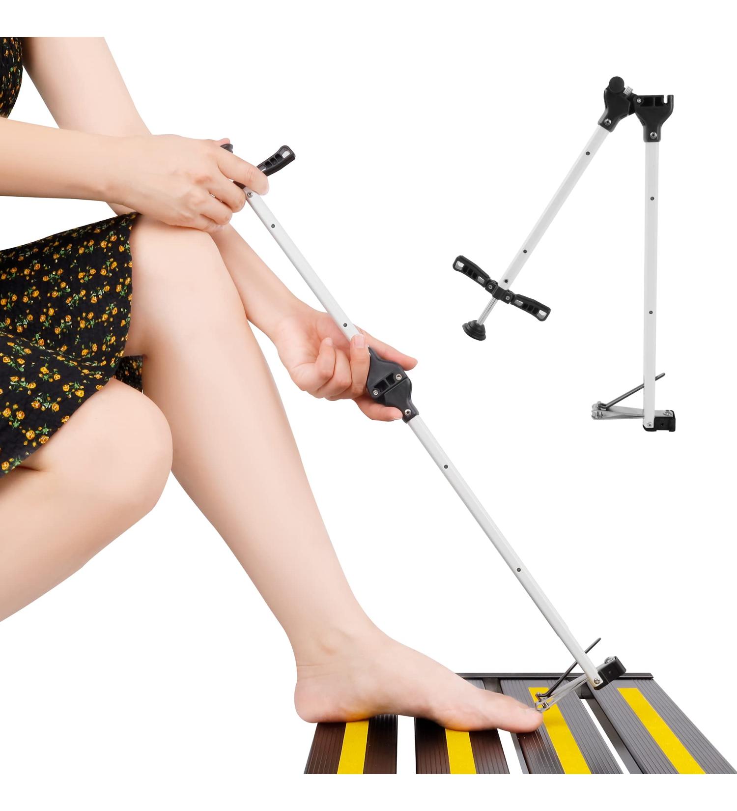 Long-Stem Nail Clipper with Magnifying Glass | Easy Cutting for Seniors Pregnant and Overweight | 80cm Reach for Comfort - Buy Online on GoSupps.com