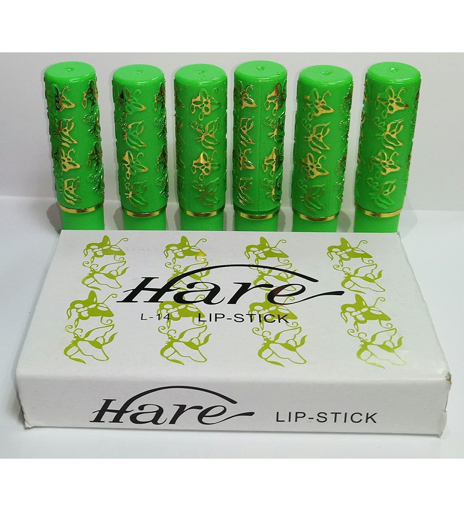 Pack of 6 Magic Green Lipsticks - Turn Pink Moisturizing & Long Lasting | International Shipping - Buy Online on GoSupps.com