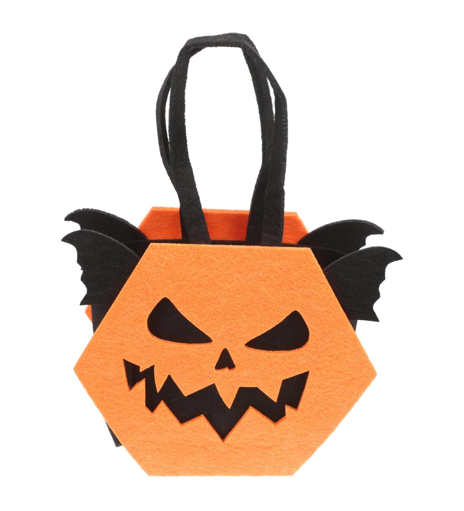 Cabilock Halloween Candy Bag Candy Bags Halloween Candy Holder Small Halloween Treat Bags Child Filler Bulk 22.5X15.5X7CM Orange - Buy Online on GoSupps.com