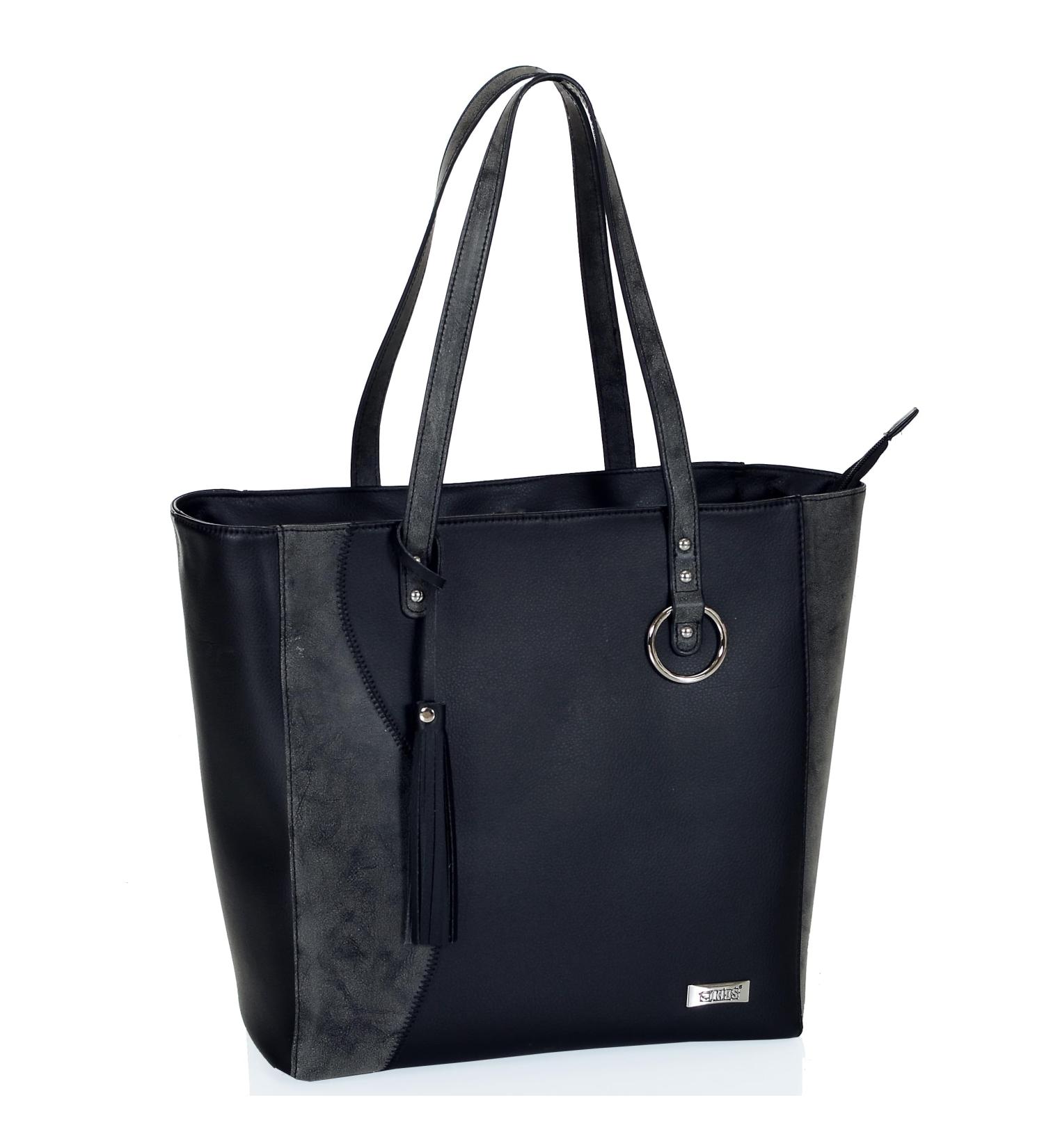 LCP Kids Diaper Bag - Eco Leather Handbag Scratch-Resistant 15L Volume Black - International Shipping - Buy Online on GoSupps.com