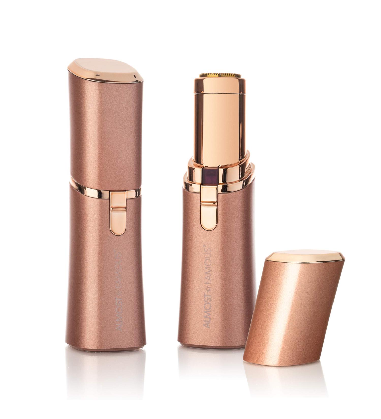 Almost Famous Rose Gold Brow Shaver | Precision Eyebrow Trimmer & Facial Hair Removal Tool for Women - Pink Martini - Buy Online on GoSupps.com