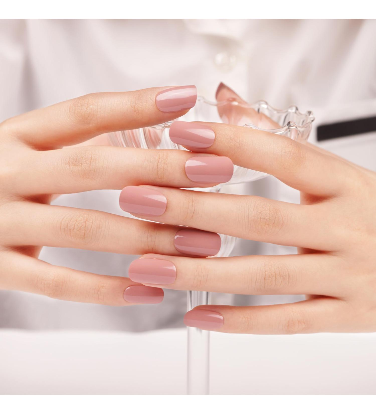 Danni & Toni Ivresse Half-Hardened Gel Nail Films - Nude Monochrome Sticker Wraps | 28 Semi-Hardened Nail Design Stickers for Stunning Nails - Buy Online on GoSupps.com