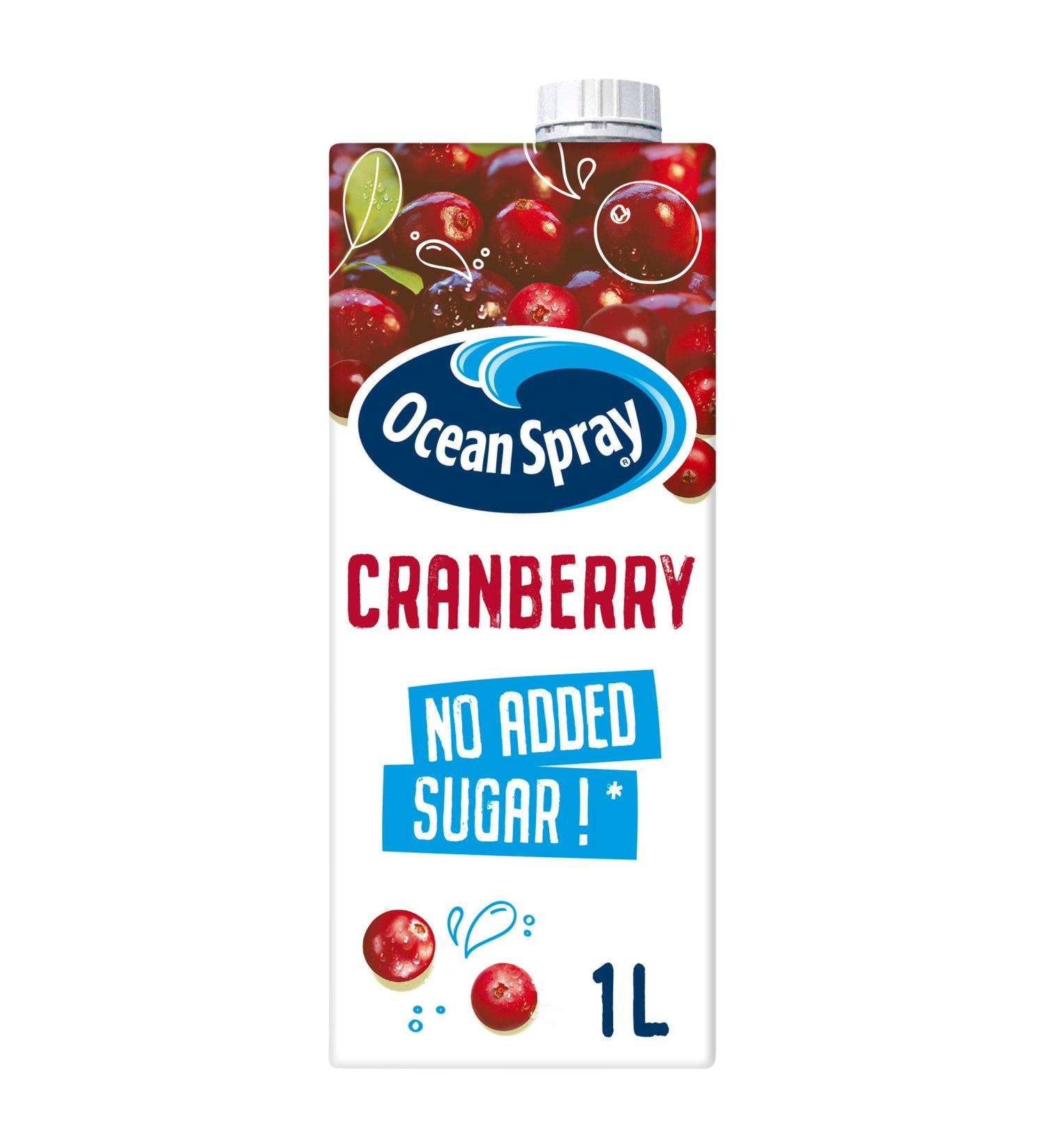 Ocean Spray Classic Cranberry Juice 1L - No Added Sugar - Pack of 1 - Buy Online on GoSupps.com