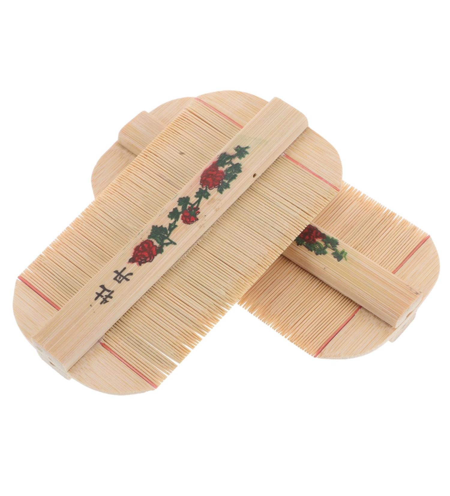 POPETPOP 2 pi ces Peigne Poux en Bois Naturel Peigne Fin Dents Serr es pour Gar on Fille Doux pour Chevelu limination des Poux et Pellicules Portable et S r pour Usage Quotidien - Buy Online on GoSupps.com