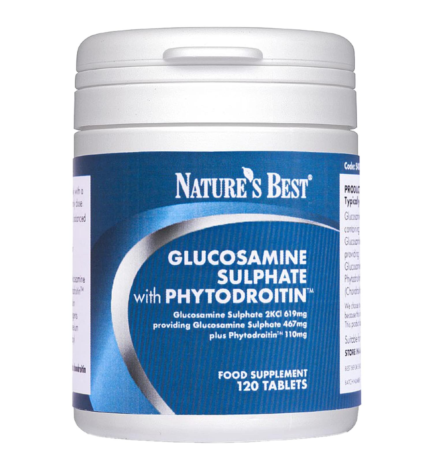 Plant-Based Glucosamine & Chondroitin (PhytodroitinTM) | High Strength | 120 Tablets | Taste-Free | Made in UK - Buy Online on GoSupps.com