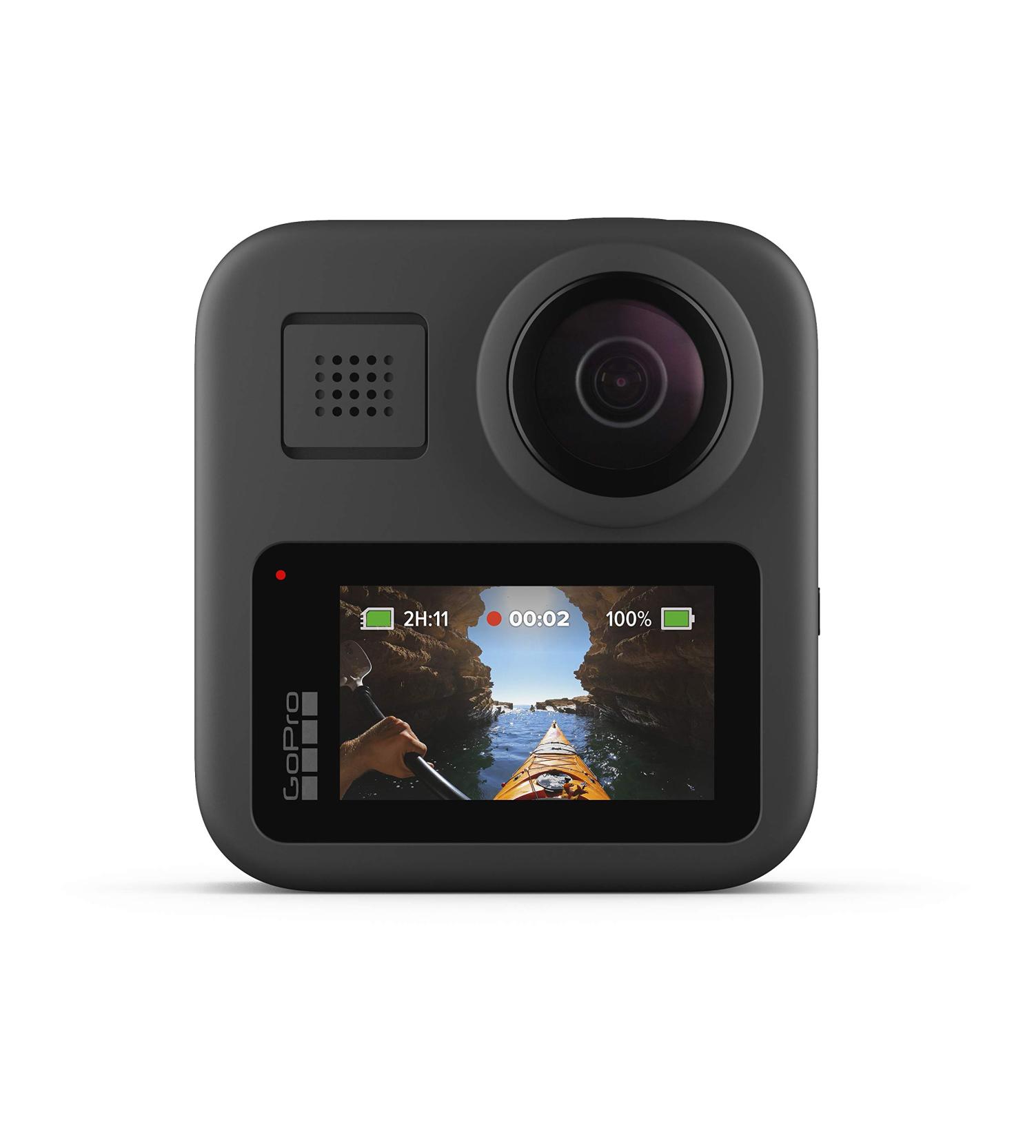 GoPro MAX 360 Waterproof Camera 5.6K30 HD Video Touch Screen 16.6MP Photos Live Streaming Stabilization + Carrying Case - Buy Online on GoSupps.com