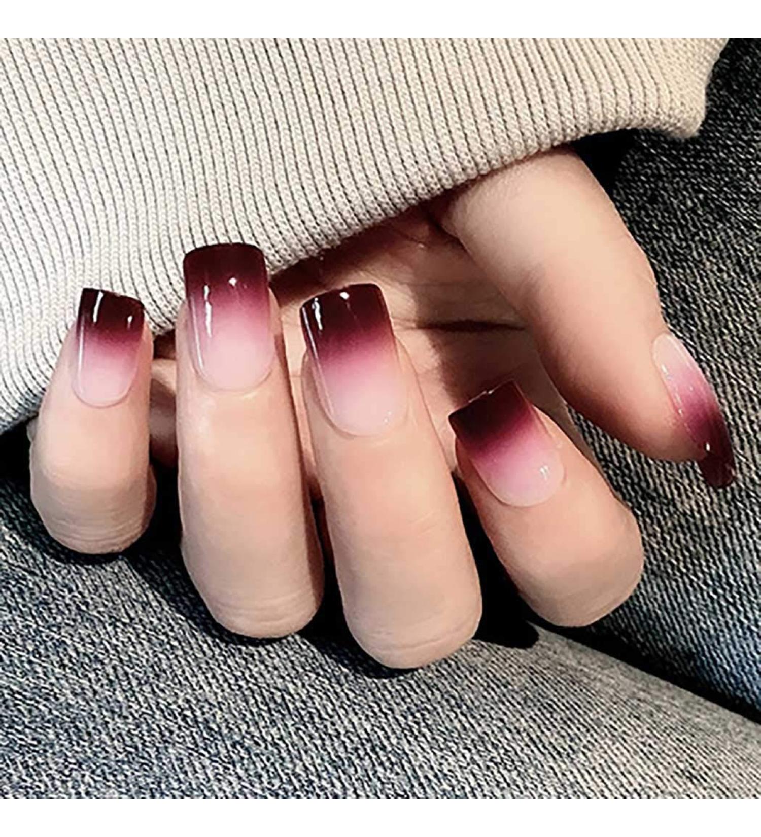 Brishow Salon Quality Artificial Nails - 24 Pcs Fake Nails for Women & Girls | International Shipping - Buy Online on GoSupps.com