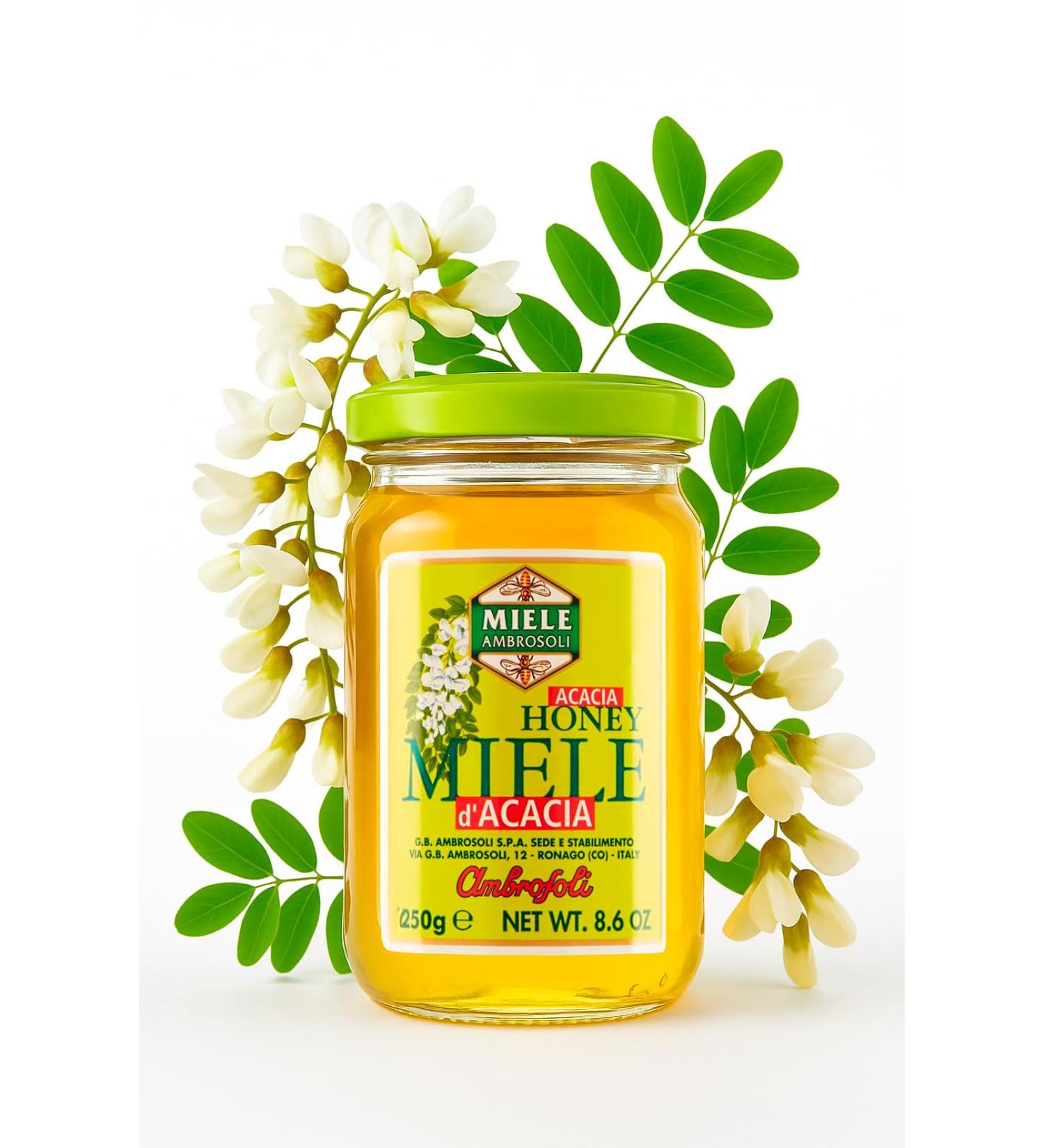 Miel d acacia monofloral miel italien clair et d licat pot en verre 250 g id al pour th desserts et petit d jeuner - Buy Online on GoSupps.com