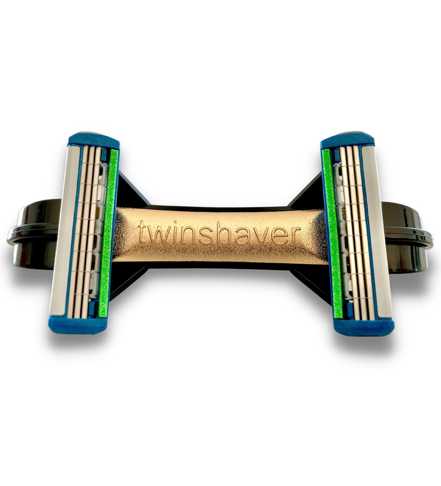 Buy Twinshaver Bald Shaver 0mm + 4 Razor Blades - Fast Safe Head & Body Razor for Men & Women (Black & Gold) | 80% Time-Saving Shaving - Buy Online on GoSupps.com