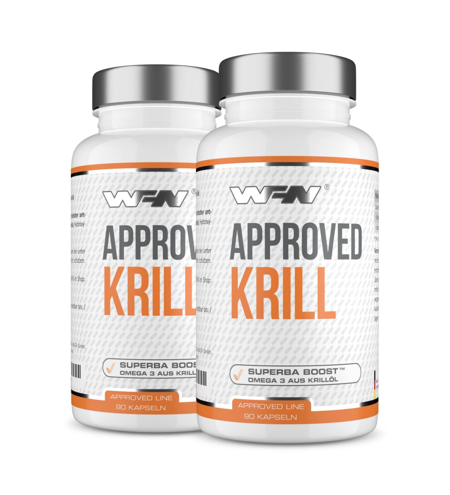 Wfn Approved Krill Oil - Superba Boost 1000mg | High-Dose Antarctic Krill Capsules | Omega 3 EPA & DHA | Additive-Free | Lab Tested | 180 Capsules from Germany - Buy Online on GoSupps.com