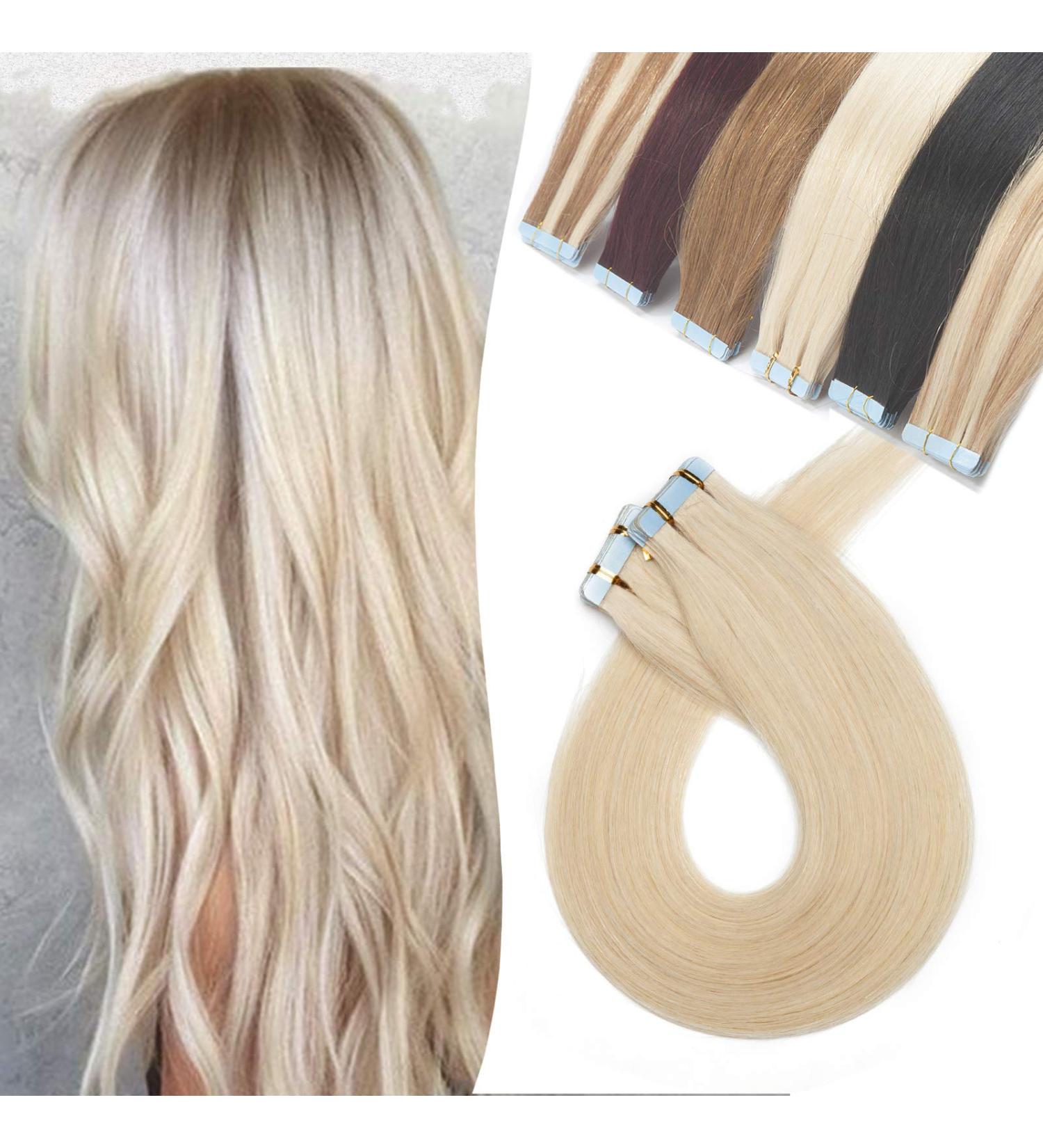 Shop Real Hair Tape-In Extensions | 20 Pieces Adhesive Hairpieces for International Shipping - Buy Online on GoSupps.com