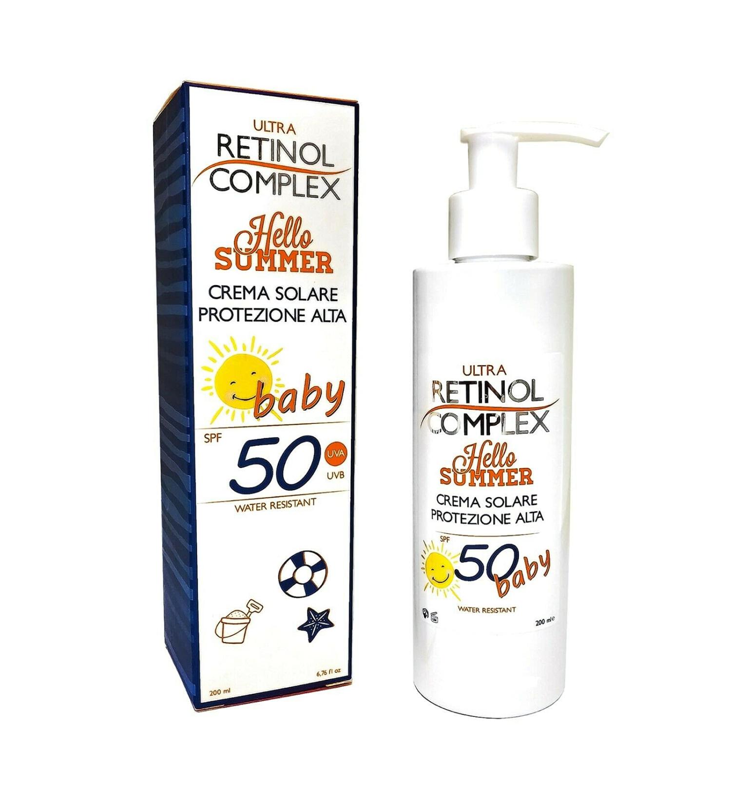 MILUET Retinol Complex Zonnebrandcr me SPF 50 Baby 200 ml