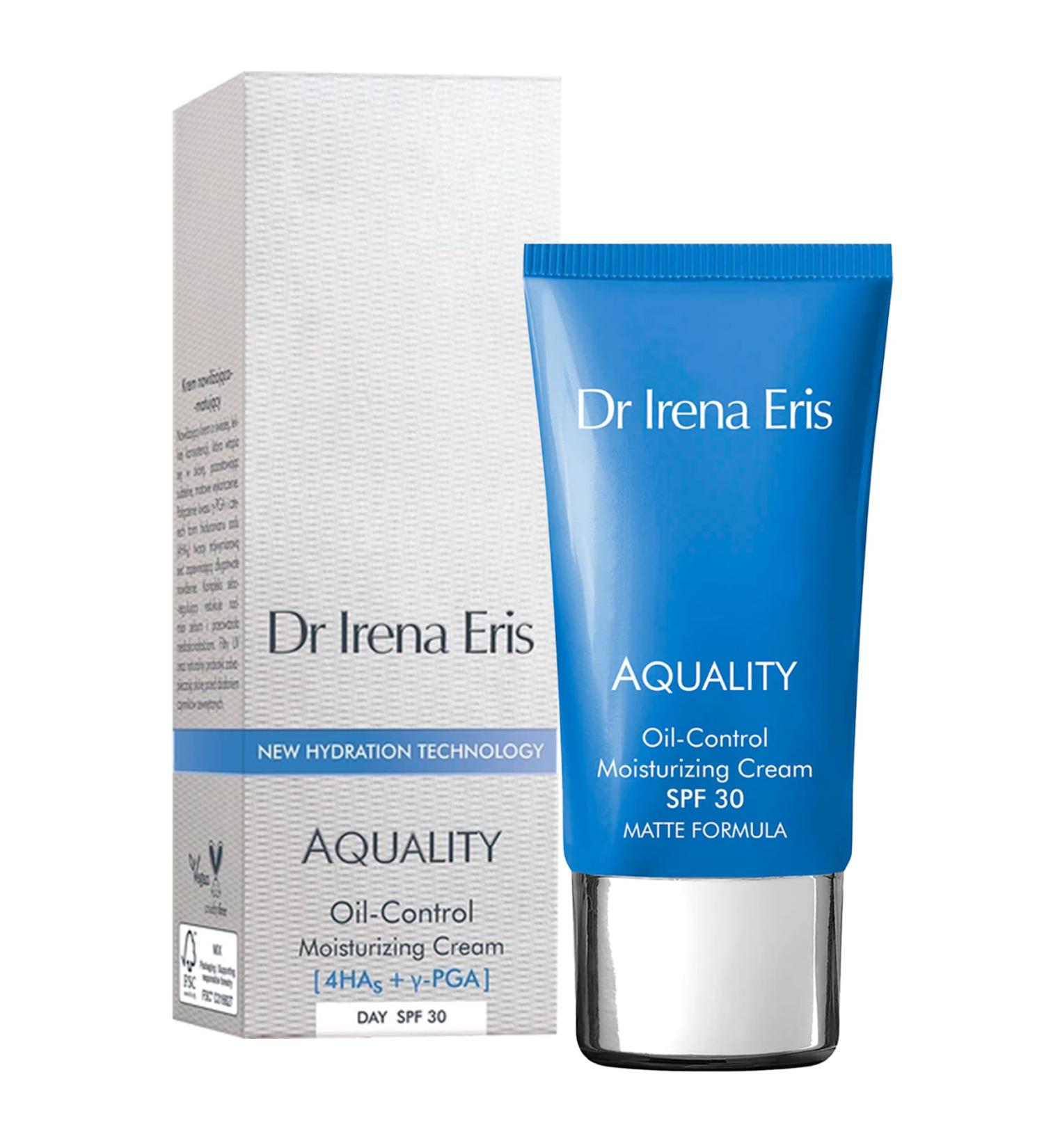 Dr Irena Eris AQUALIALITY moisture and mattantly cream SPF 30 - Buy Online on GoSupps.com