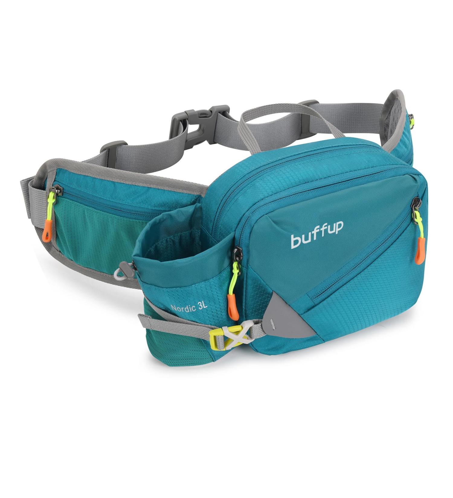 Buy Buffup Fell-Up Bag with Bottle Holder - Outdoor Dog Training & Cycling Belt Bag for Men & Women - Big Jewel Blue - Buy Online on GoSupps.com