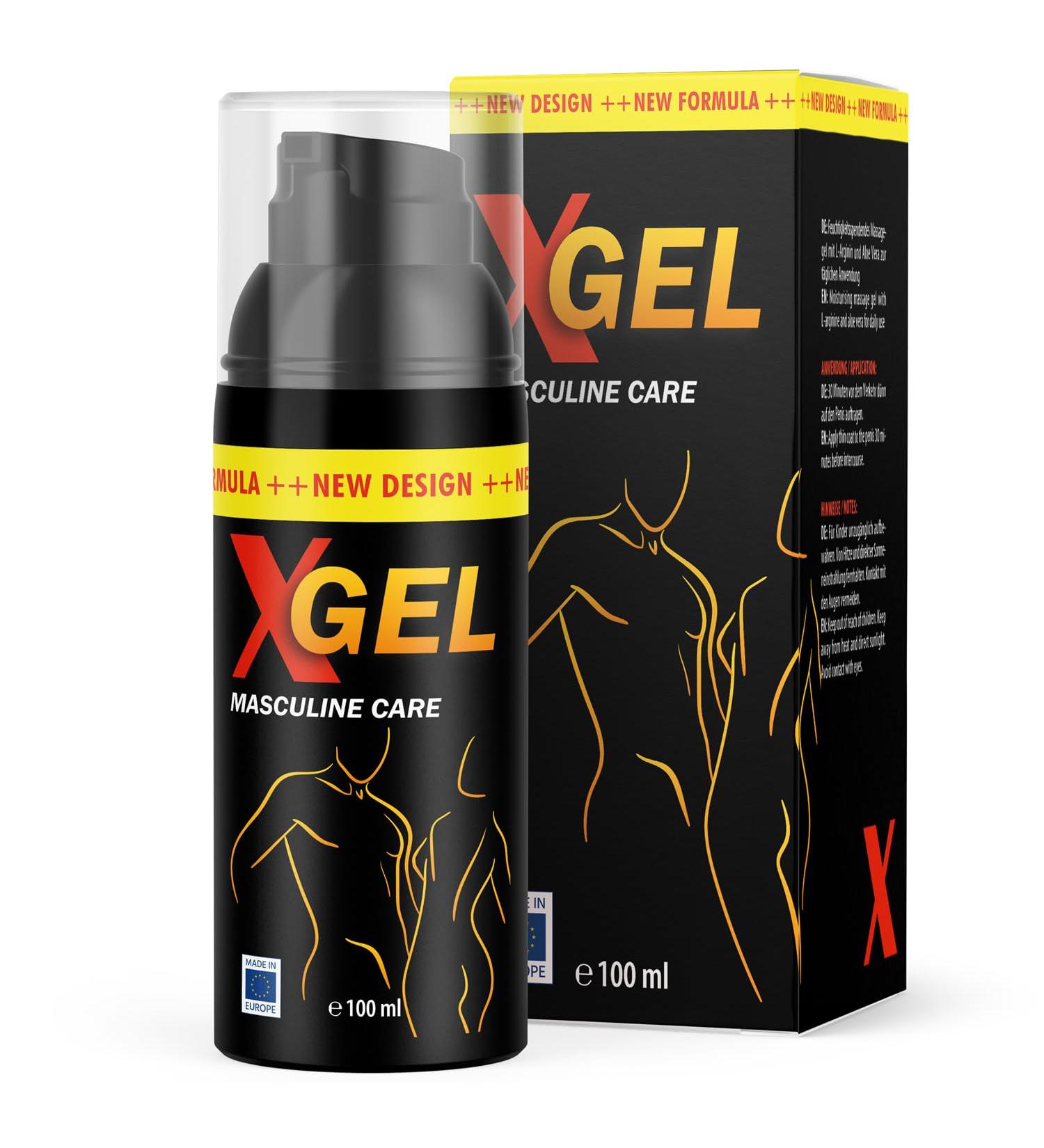X Gel | Gel de massage hydratant | Avec distributeur pompe pratique | Contenu 100ml | 1x