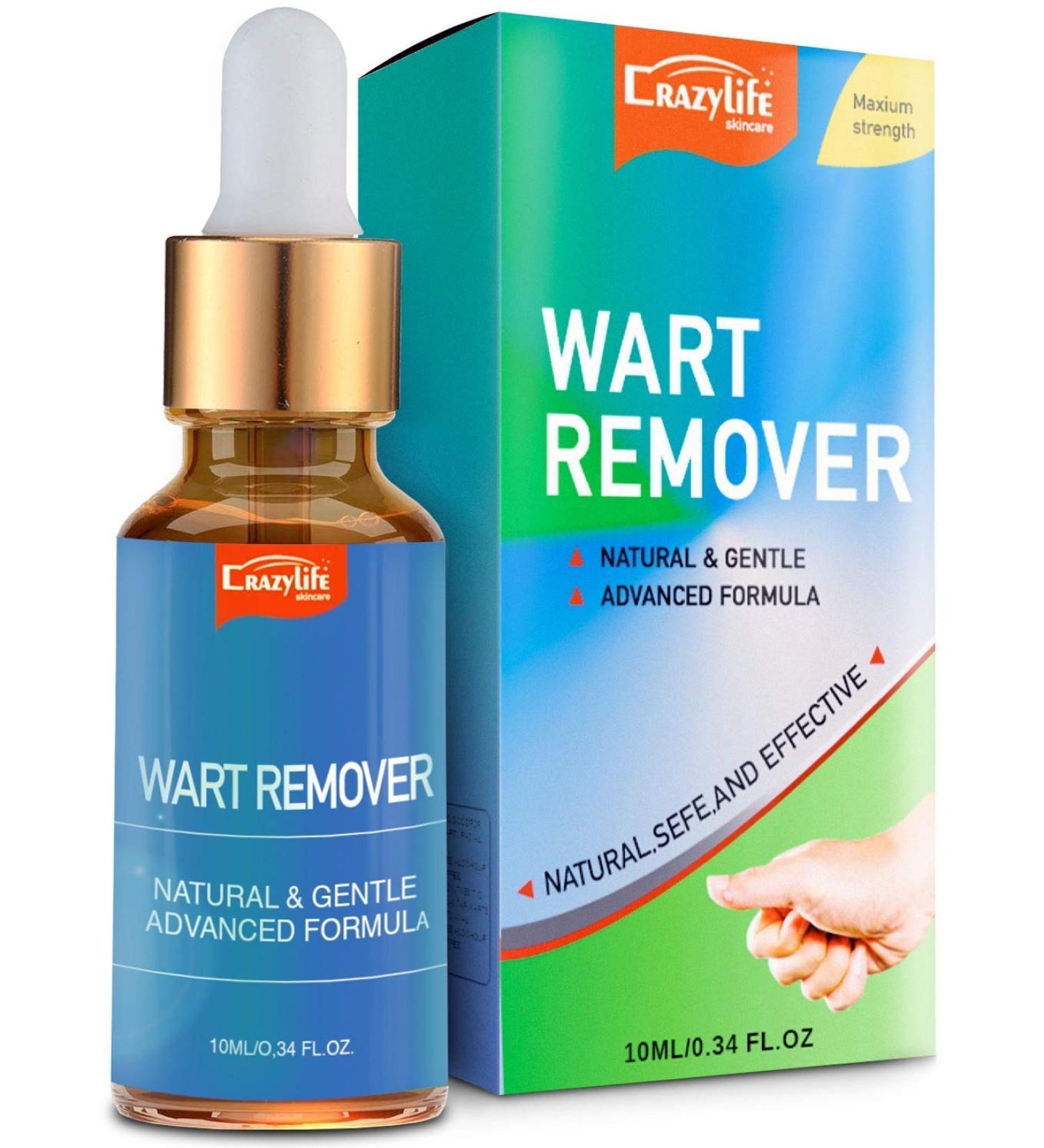 Wart Remover Liquid | Rapidly Eliminates Plantar & Common Warts, Papillomas, Skin Tags | Gentle & Effective Natural Formula | Painless Treatment (10ml) - Buy Online on GoSupps.com