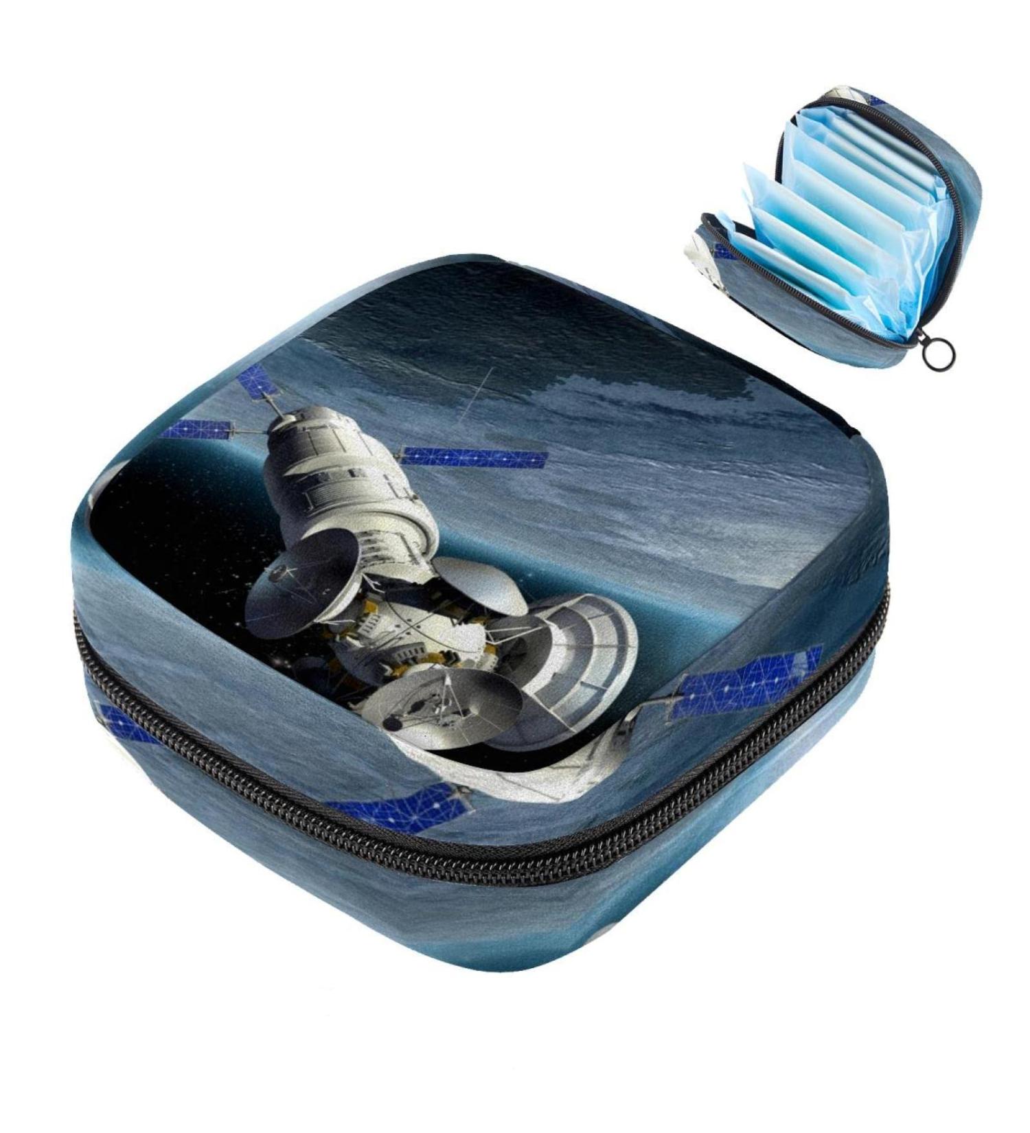 Menstrual Pad Bag with Zipper - Stylish Tampon Pouch for Women & Girls | Universe Space Design - Buy Online on GoSupps.com