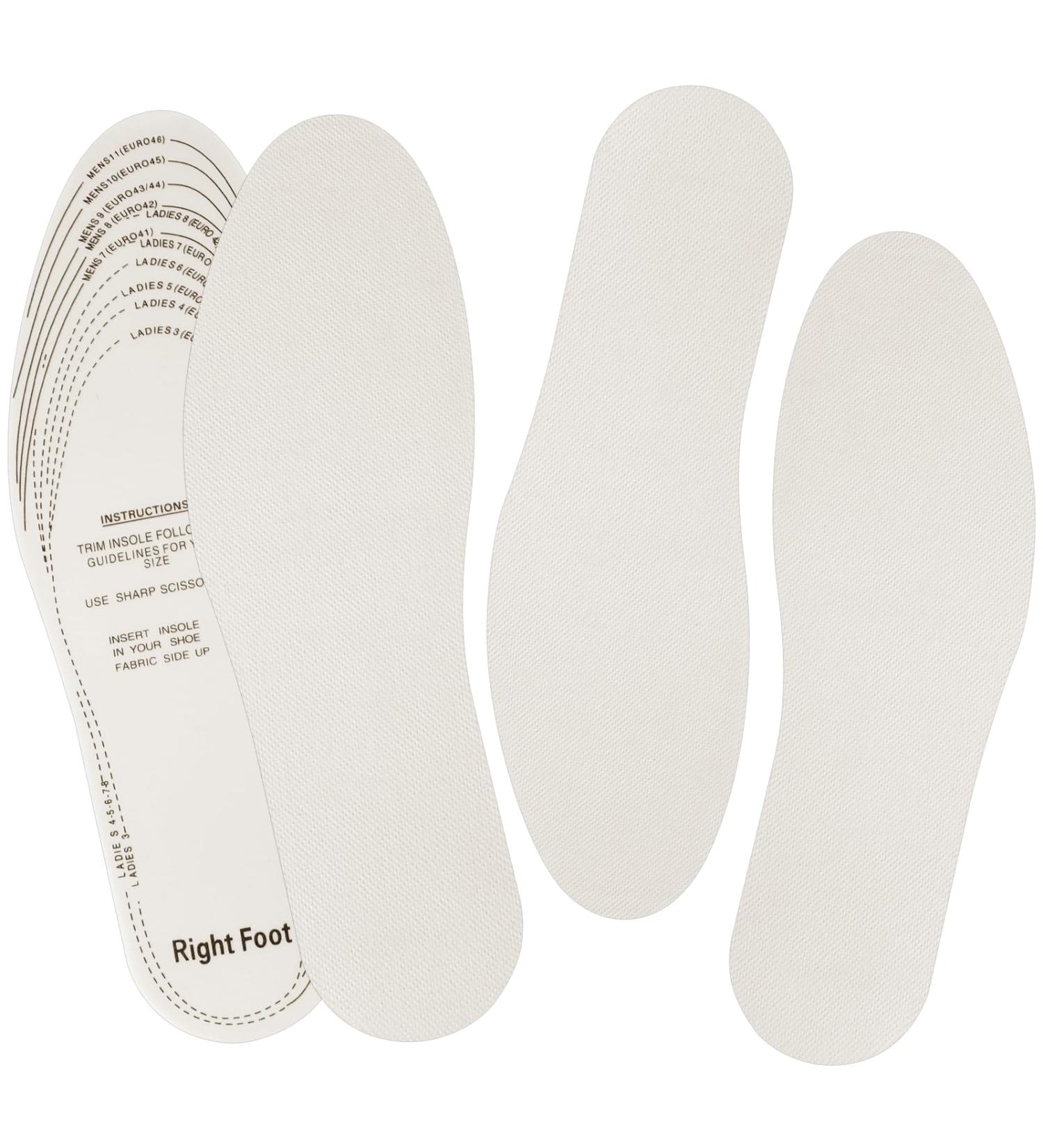 KALIONE Memory Foam Shoe Inserts - 2 Pairs Soft Insoles for Men Women & Kids - Breathable Replacement Pads for Sneakers & Flats (White - Buy Online on GoSupps.com