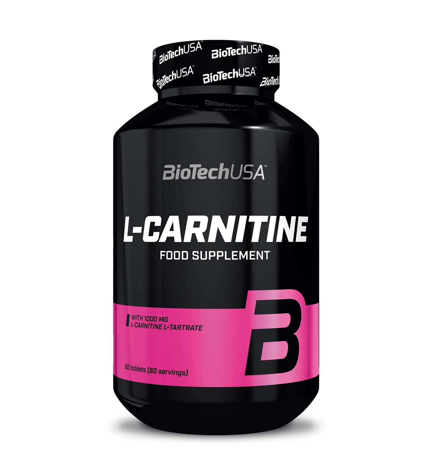 BioTechUSA L-Carnitine 1000 mg Capsules | L-Arginine & L-Carnitine Blend | Gluten-Free 60 Tablets | International Shipping Available - Buy Online on GoSupps.com