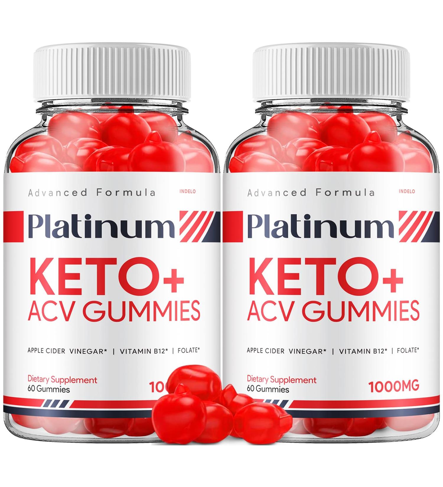 (2 Pack) Platinum Keto ACV Gummies - Advanced Formula Platinum Keto Plus ACV Gummies Apple Cider Vinegar Platinum ACV Gummies Dietary Supplement Reviews Men Women (120 Gummies) - Buy Online on GoSupps.com