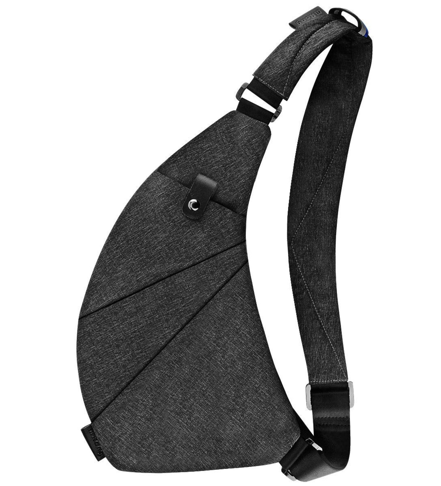 Anti-Theft Waterproof Crossbody Sling Bag | Men, Women, Boys | Black - Buy Online on GoSupps.com