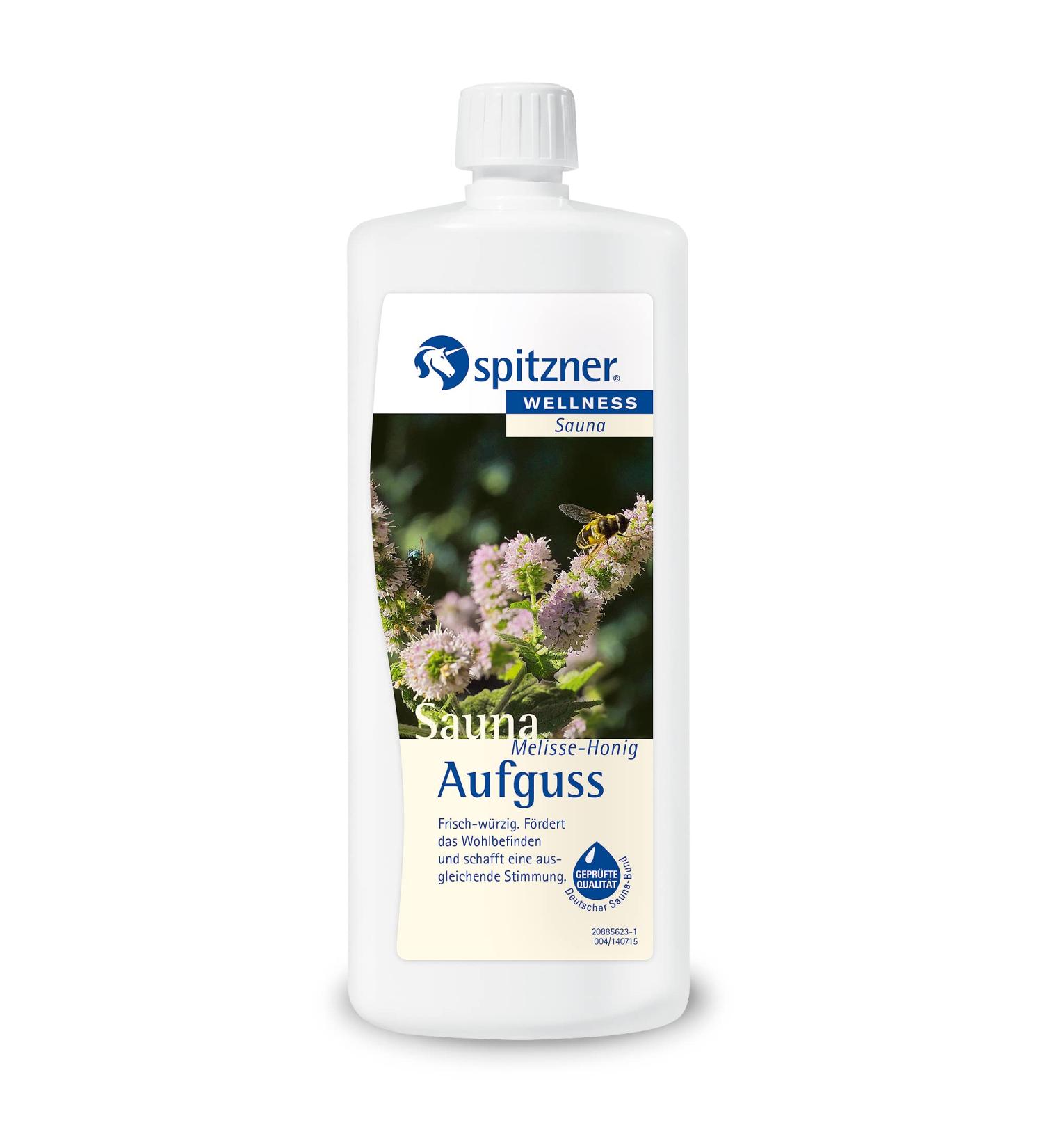 Spitzner Sauna Infusion Melisse-Honey 1000ml | Refreshing Natural Sauna Oil for Wellness & Relaxation - Buy Online on GoSupps.com