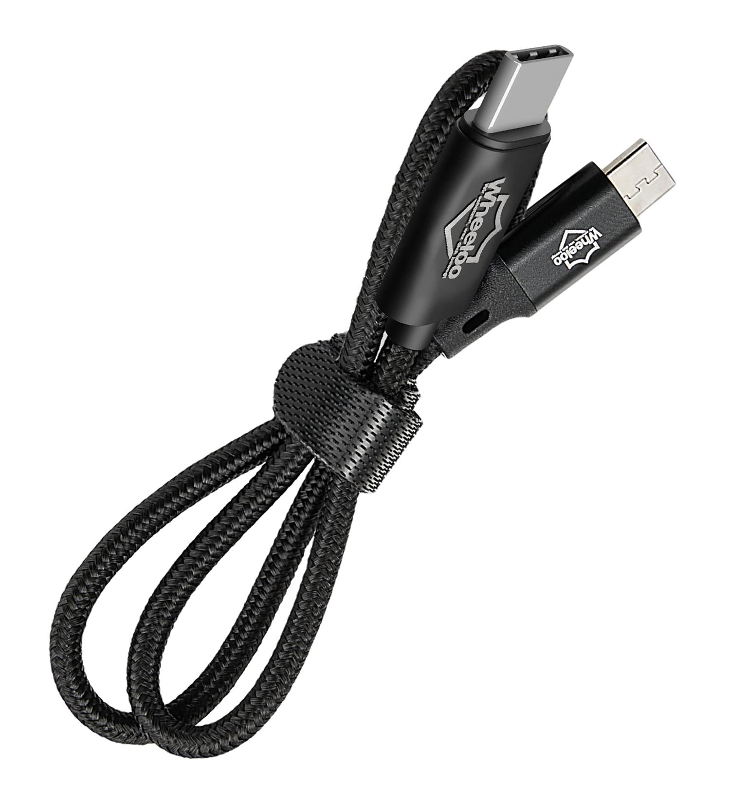 Wheeloo Ebike Charging Cable USB-C for iPhone 15 Android Bosch Kiox 300 & Yamaha - Micro USB to USB-C OTG Navigation Cable - Buy Online on GoSupps.com