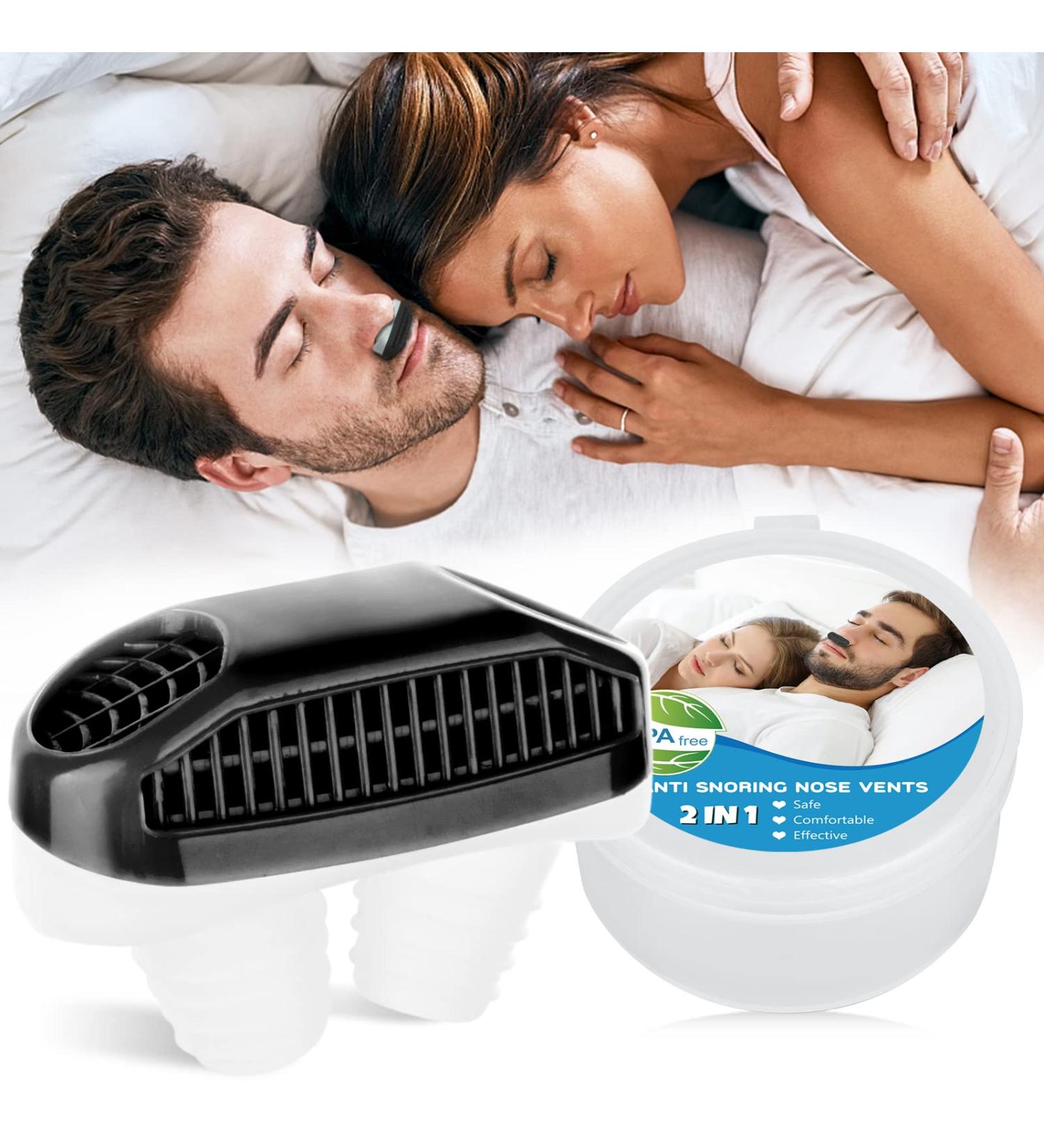 2-in-1 Anti Snoring Devices: Nose Air Purifier & Nasal Vents for Men and Women - CPAP Users - Snore Stop Sleep Aid - Buy Online on GoSupps.com