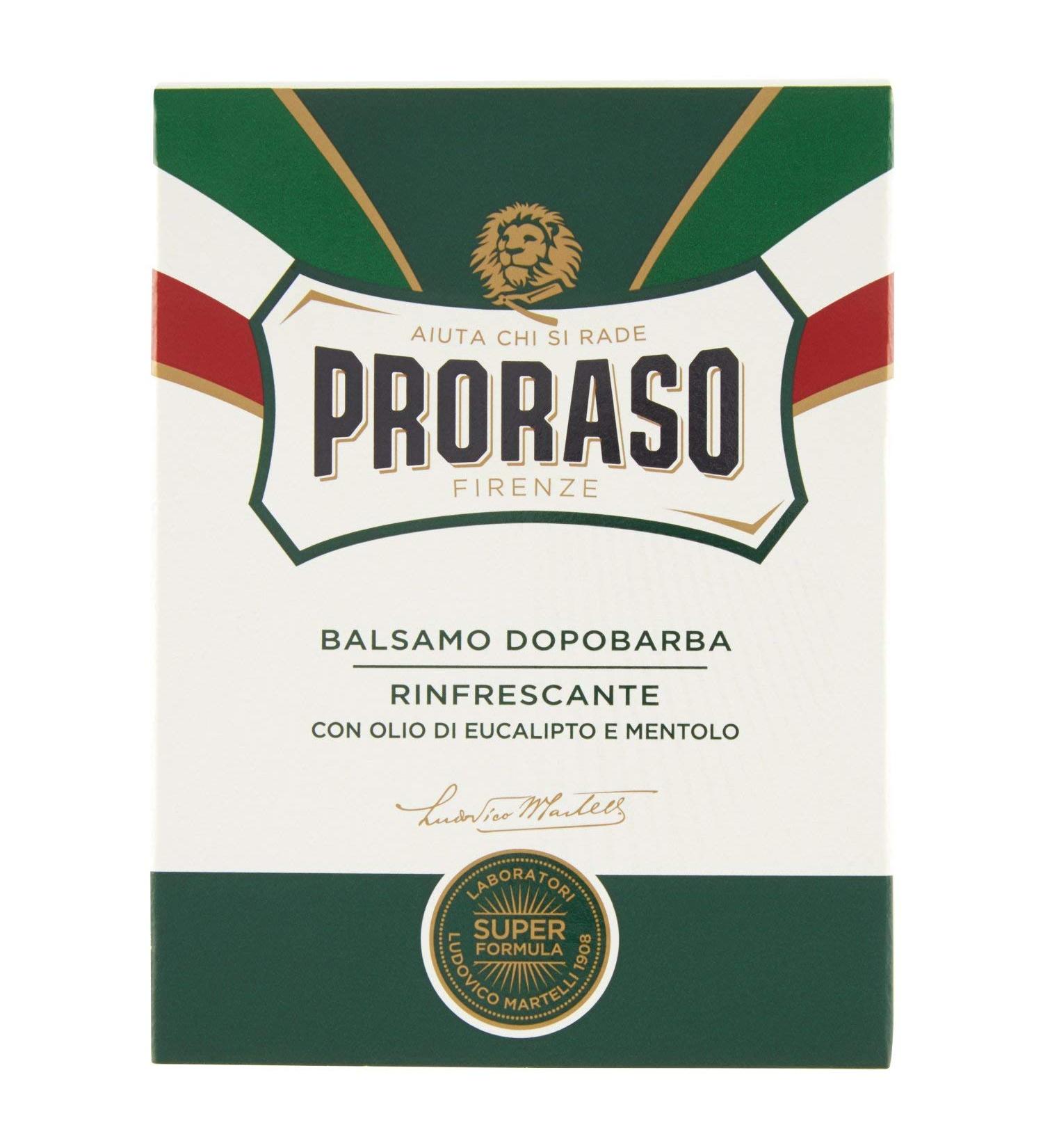 Proraso Aftershave Balm Green 100 ml - Soothing & Refreshing | International Shipping Available - Buy Online on GoSupps.com