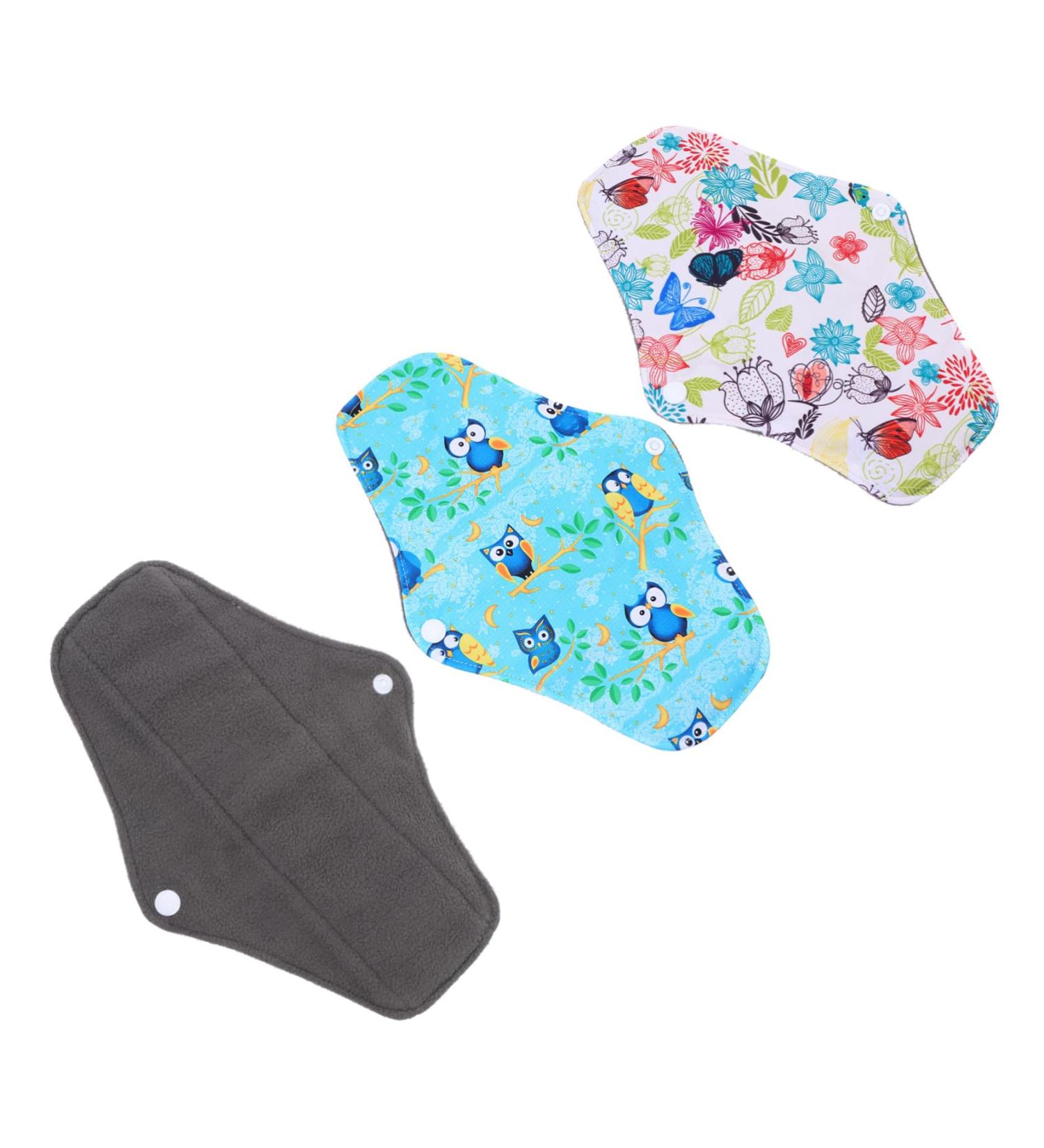Excart Charcoal Tea Towels - 3 Pack Reusable Washable Sanitary Cushions for Women - Eco-Friendly Care Mats - Buy Online on GoSupps.com