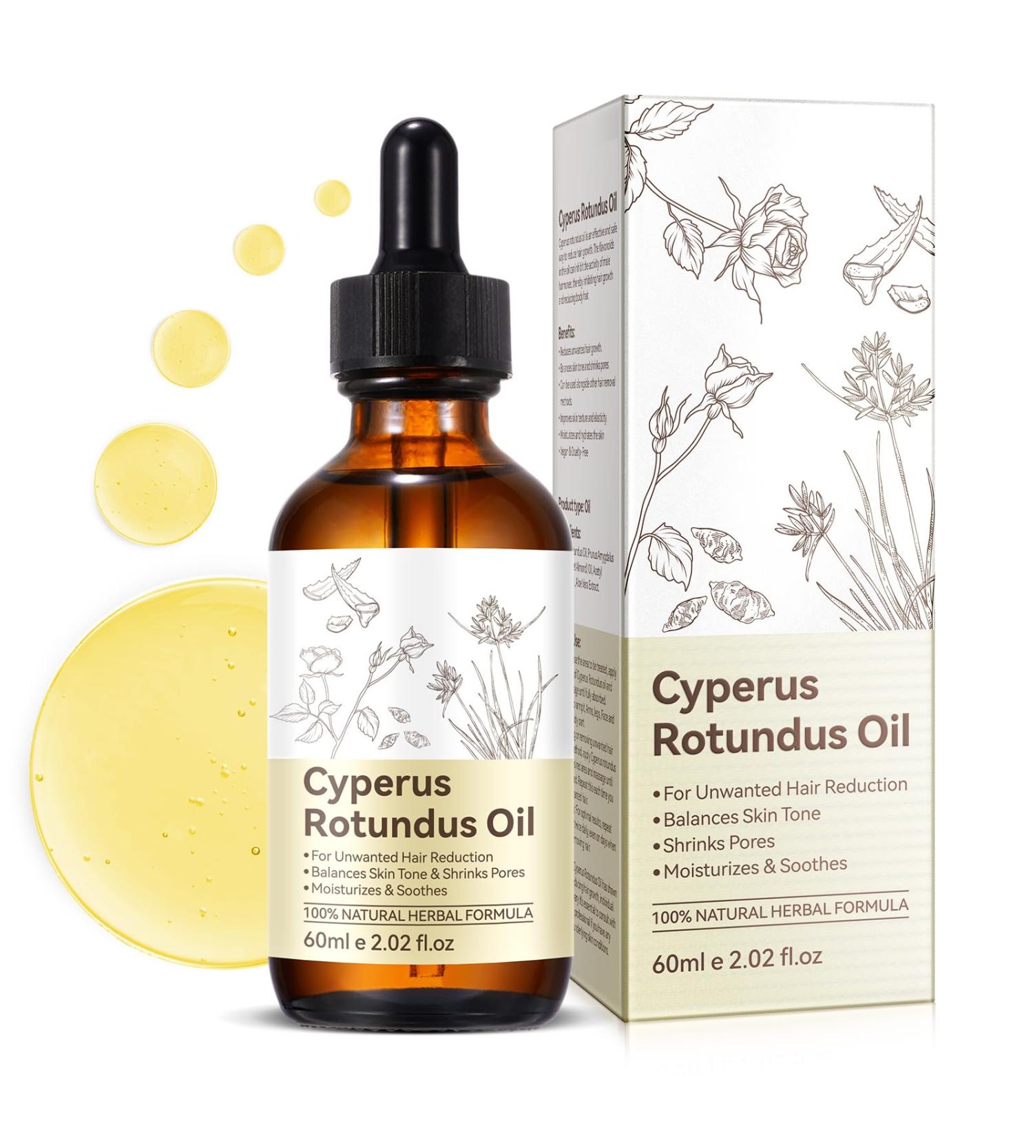 Cyperus Rotundus Oil for Hair Removal After Waxing Body Oil Helps Reduce the Look of Hair Regrowth,Smooth Skin After Shaving, Lightweight Moisturizing Oil for All Skin Types,2.02 OZ 2.02 Fl Oz (Pack of 1) - Buy Online on GoSupps.com
