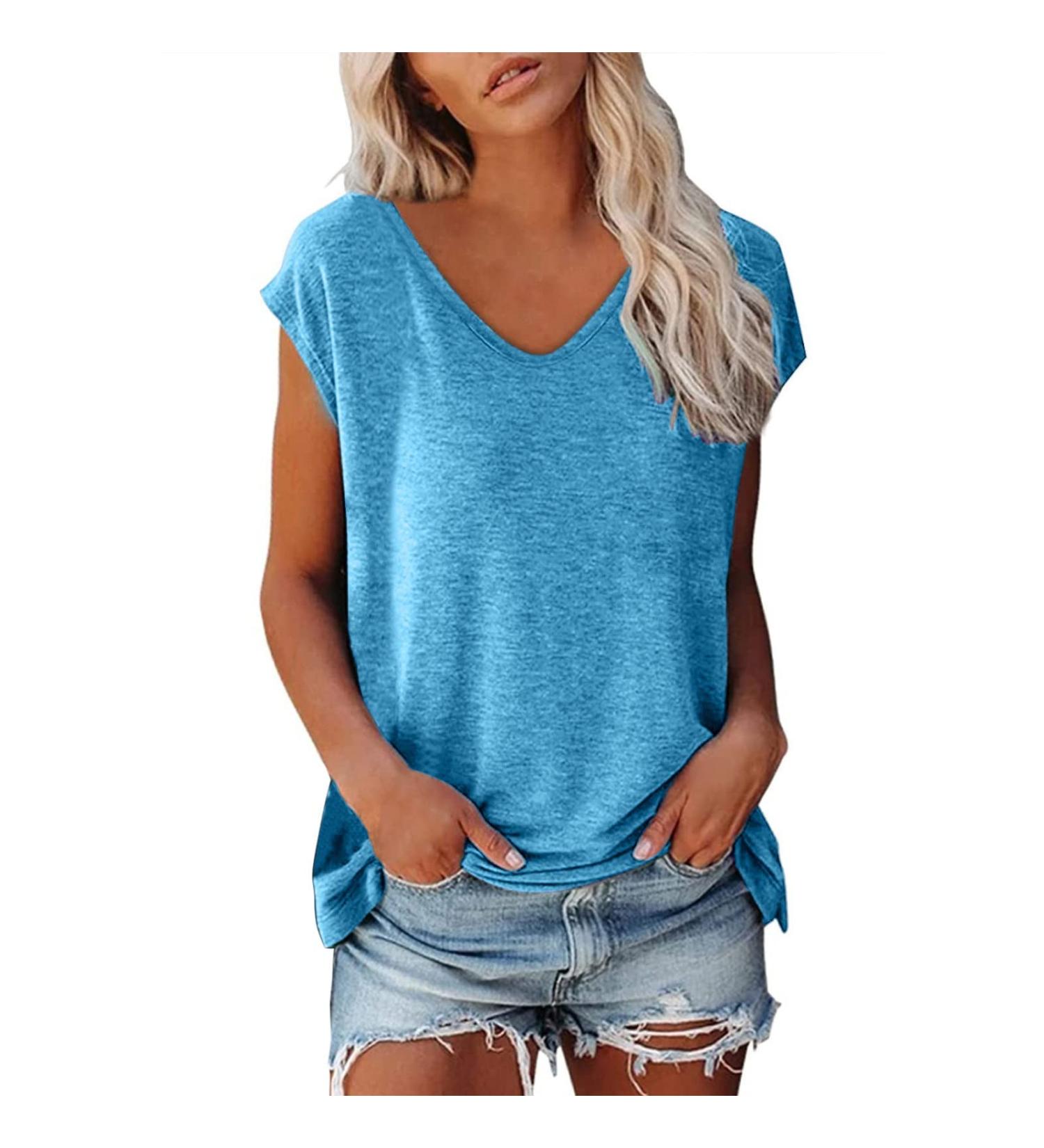 Shop Golatcr Women s Basic Round Neck Short Sleeve T-Shirt - Stylish Black Cotton Top | Summer Essential | International Shipping Available - Buy Online on GoSupps.com