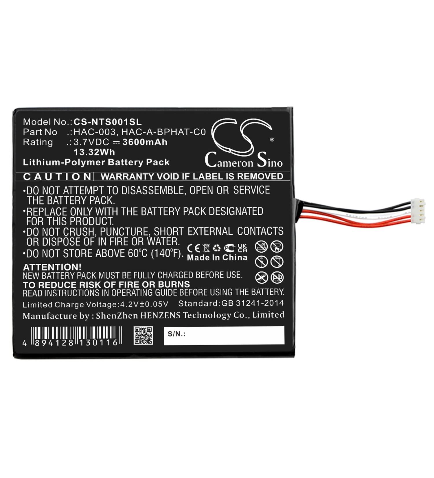 3600mAh Replacement Battery for Nintendo Switch HAC-S-JP EU-C0 | Compatible with HAC-001 HAC-003 HAC-A-BPHAT-C0 - International Shipping Available - Buy Online on GoSupps.com