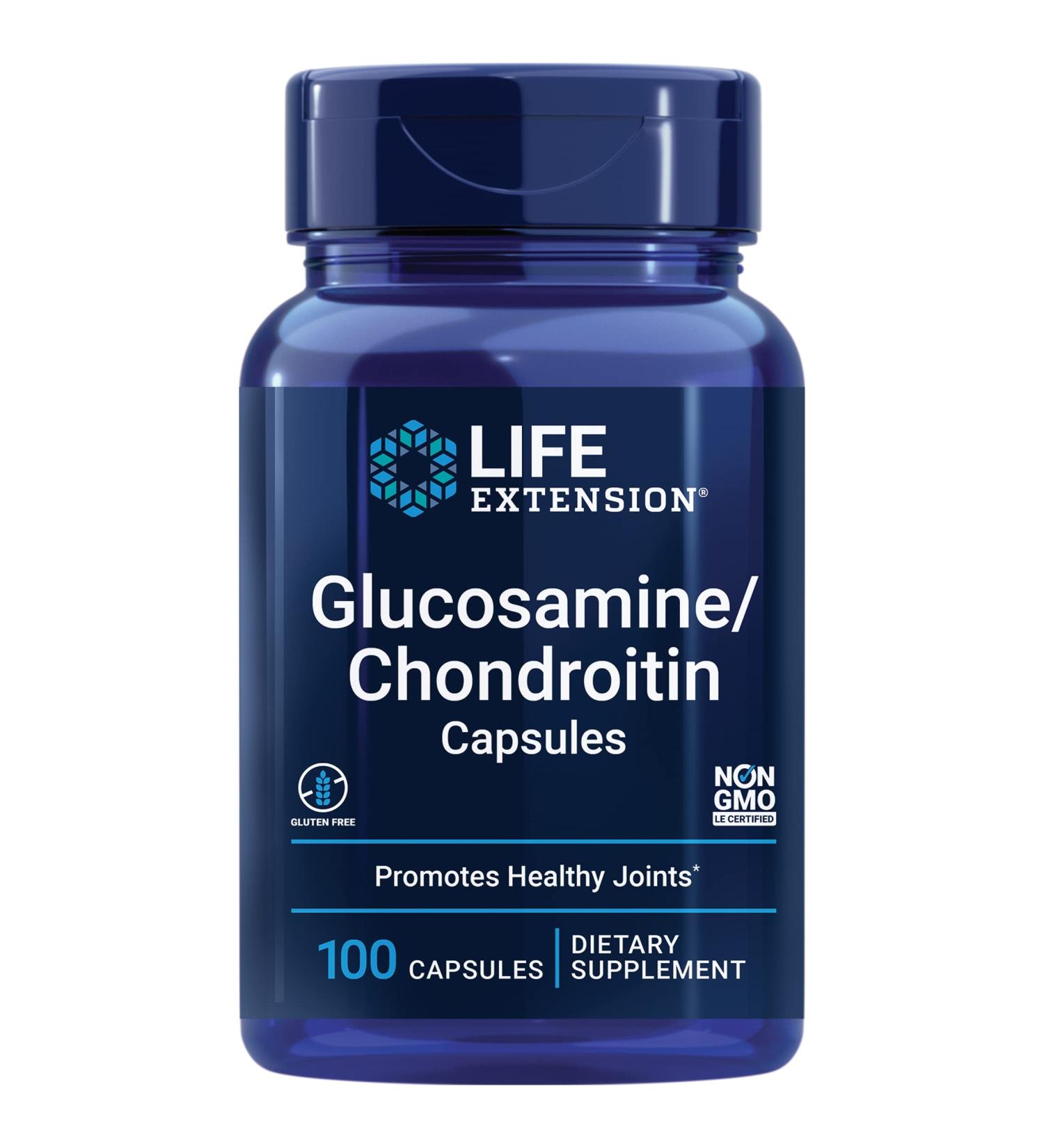 Life Extension Glucosamine Chondroitin Capsules - 100ct for Joint Health - Buy Online on GoSupps.com