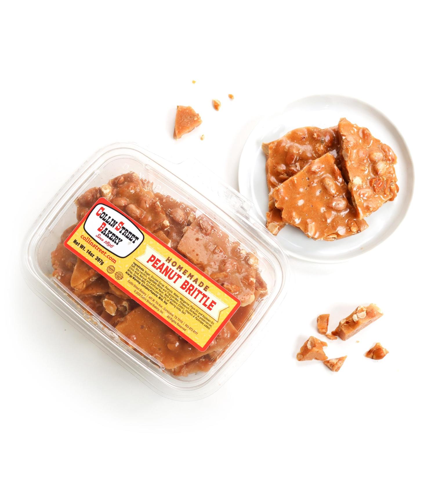 Buy Collin Street Bakery Texas DeLuxe Peanut Brittle Handcrafted Candy from Corsicana 14oz | International Shipping Available - Buy Online on GoSupps.com