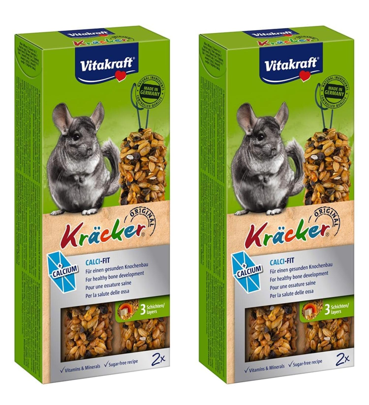 Vitakraft Baton Chinchilla Calcium Treats - Pack of 2 | Premium Nutrition for Healthy Chinchillas - Buy Online on GoSupps.com