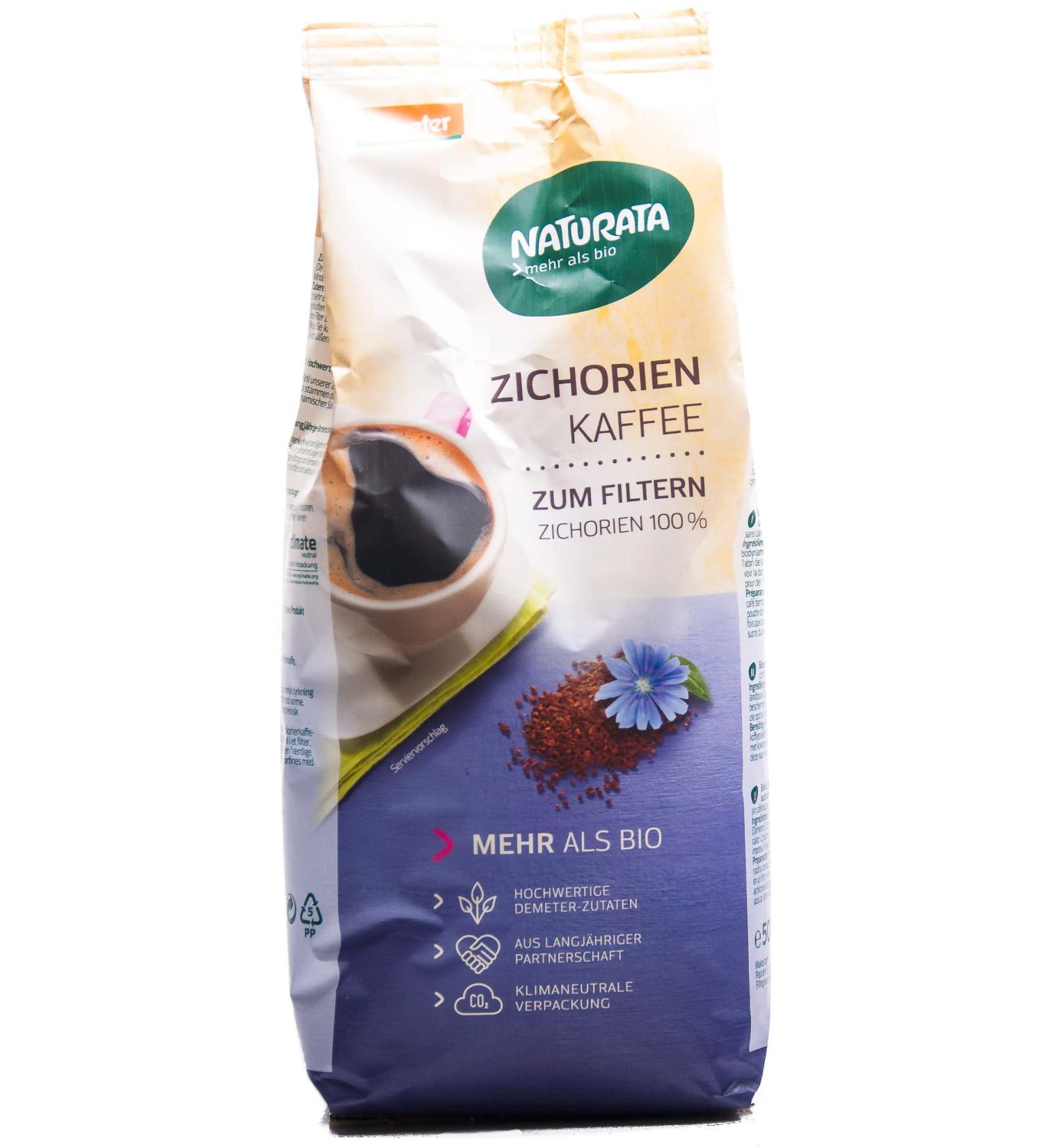 Naturata Chicory Coffee - Mild Roast 500g Refill Bag | Organic & Vegan | International Shipping Available - Buy Online on GoSupps.com