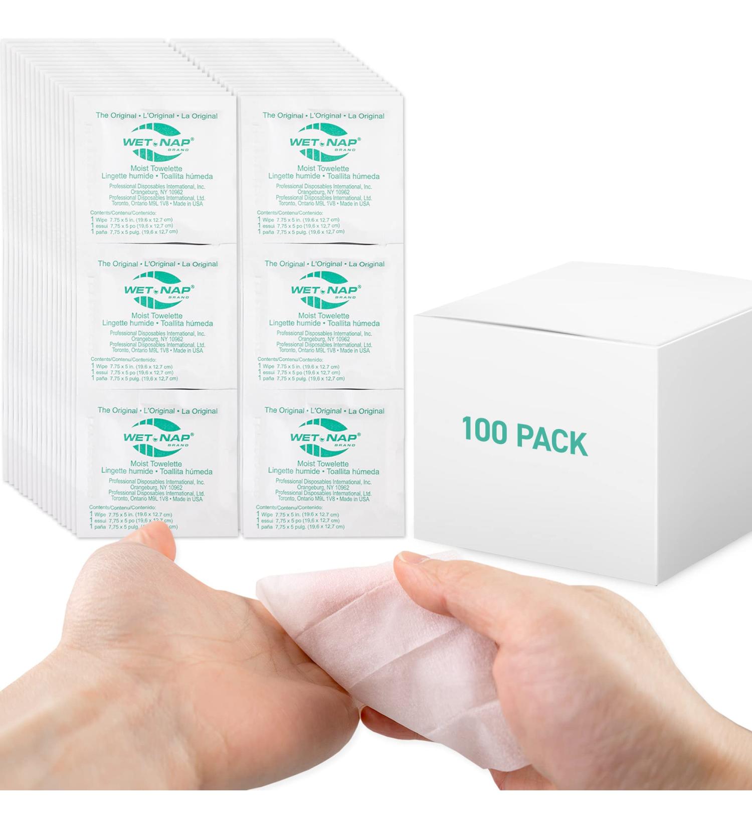 Wet Nap Hand Cleaning Towelettes Multi size (100) - Buy Online on GoSupps.com