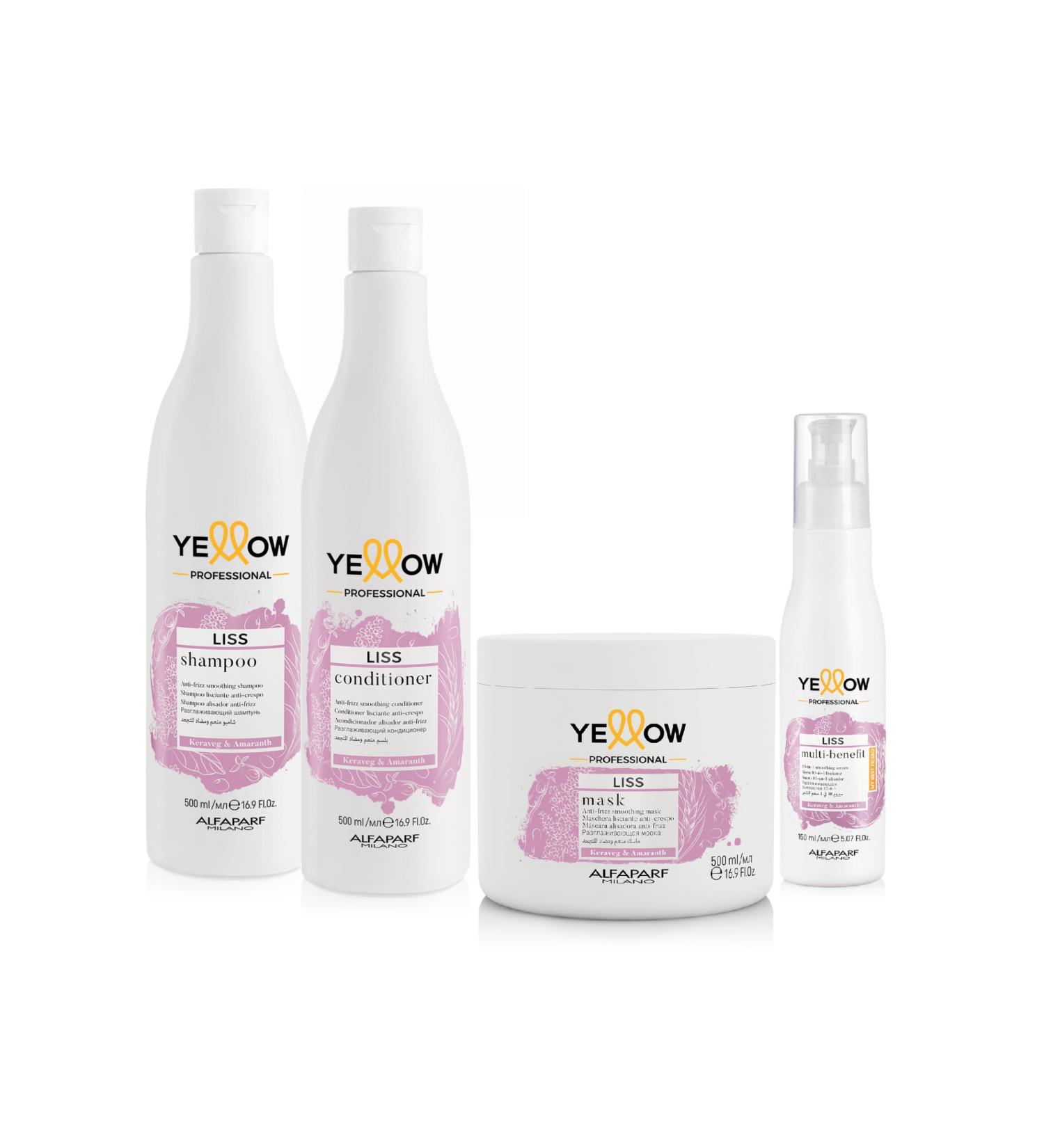 Alfaparf Yellow Liss Complete Flat Aligned Kit - Buy Online on GoSupps.com